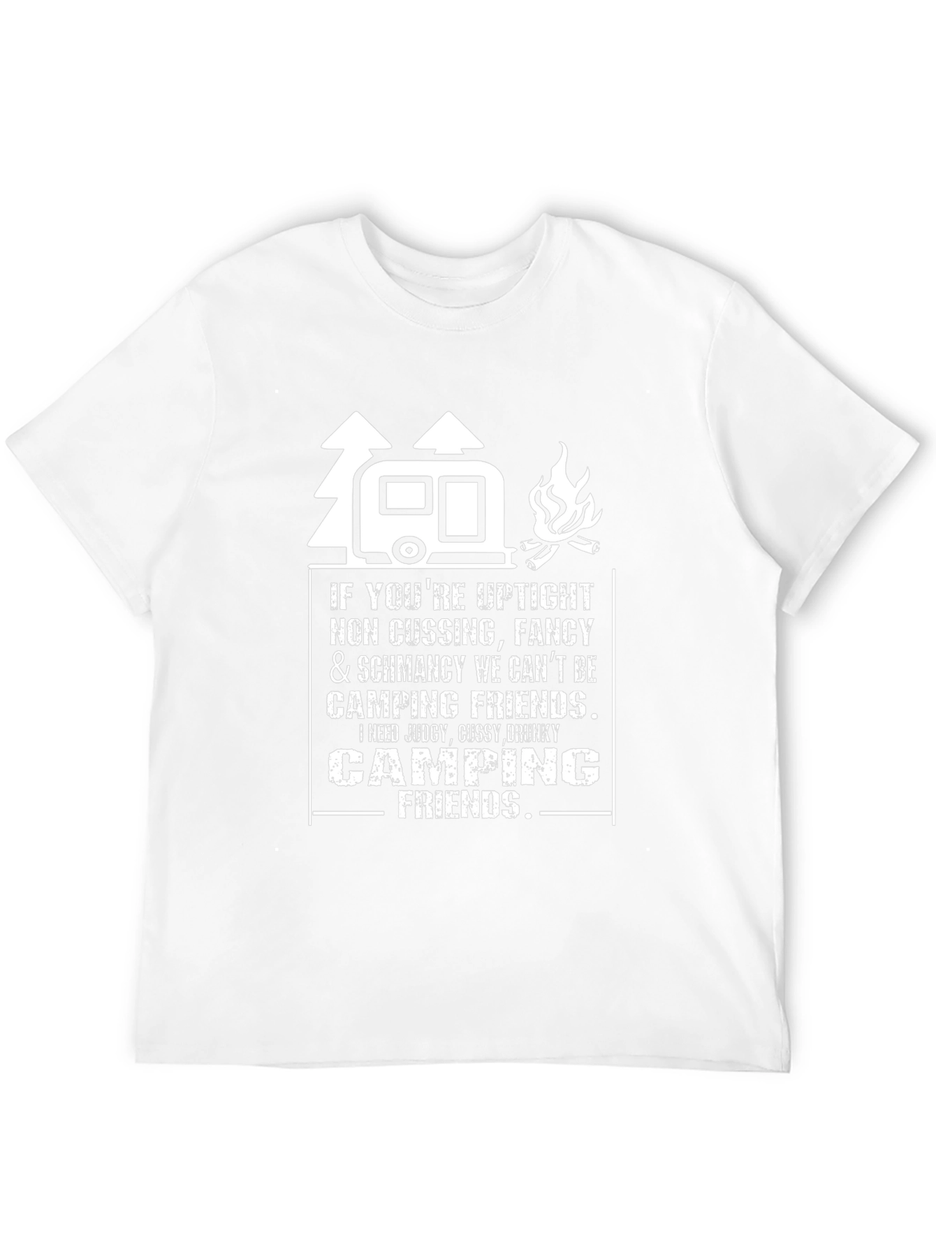 Funny Camping Friends Graphic Tee