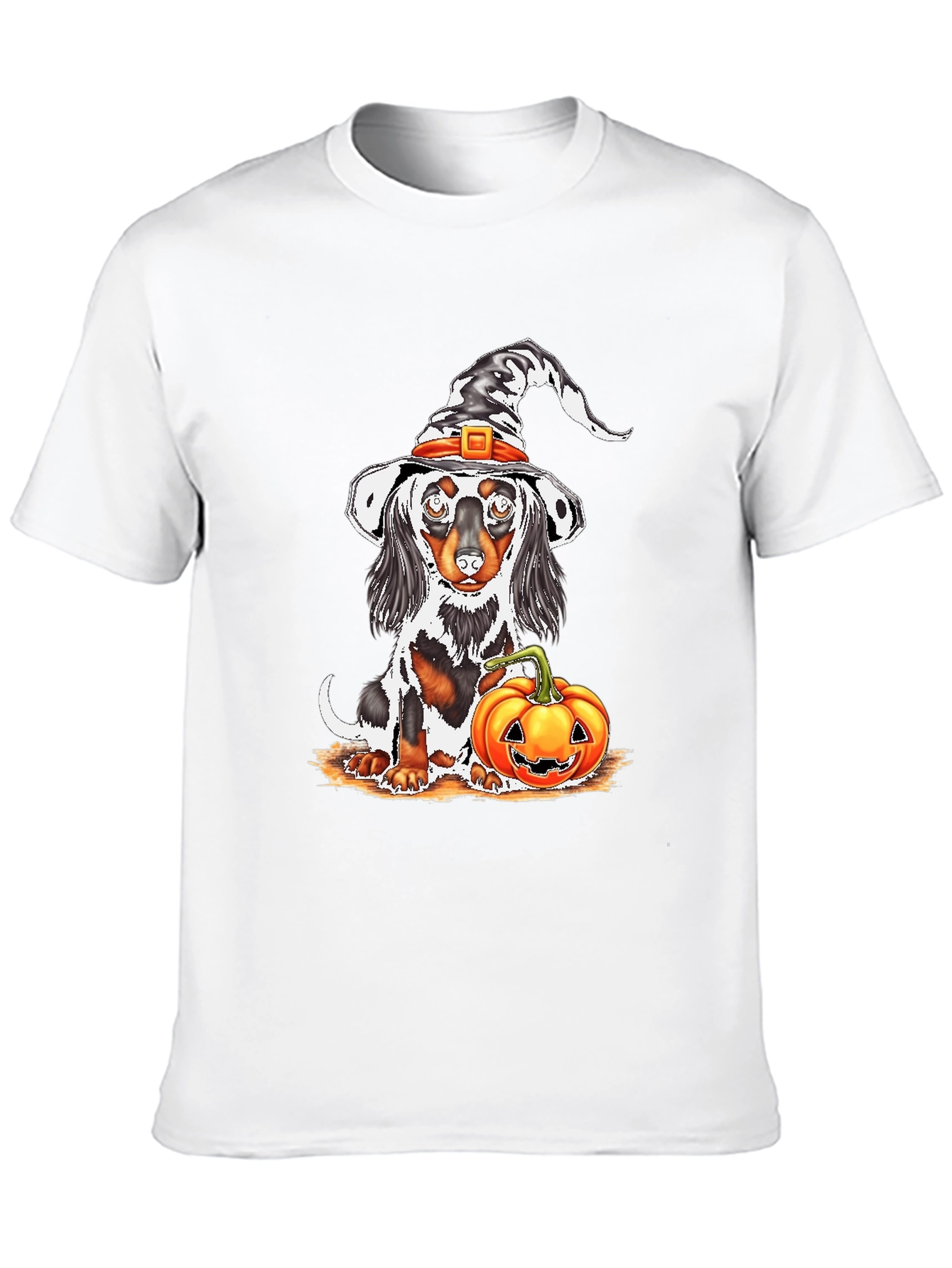 Halloween Dachshund Witch T-Shirt