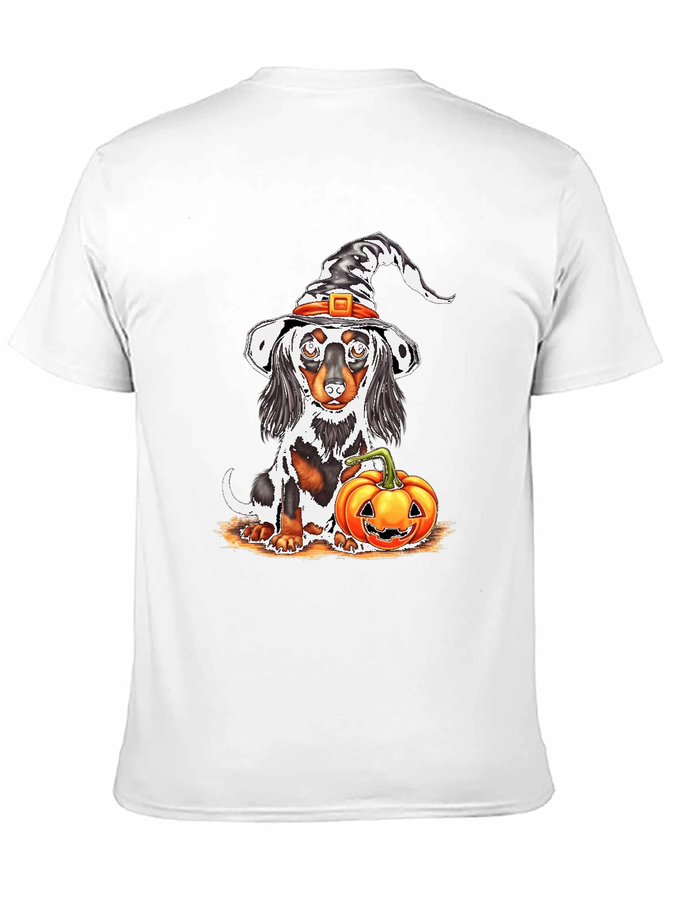 Halloween Dachshund Witch T-Shirt