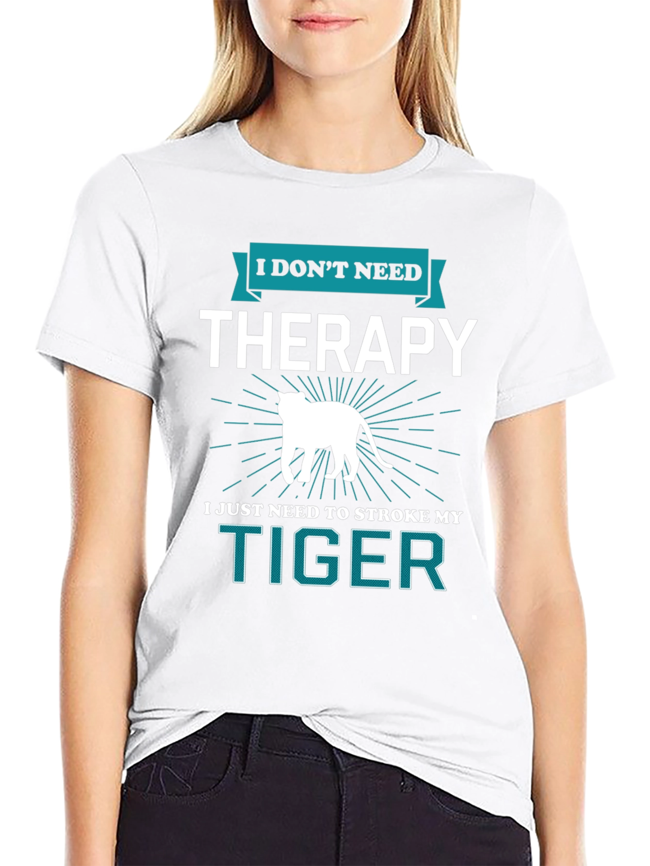 I Dont Need Therapy Tiger Graphic Tee