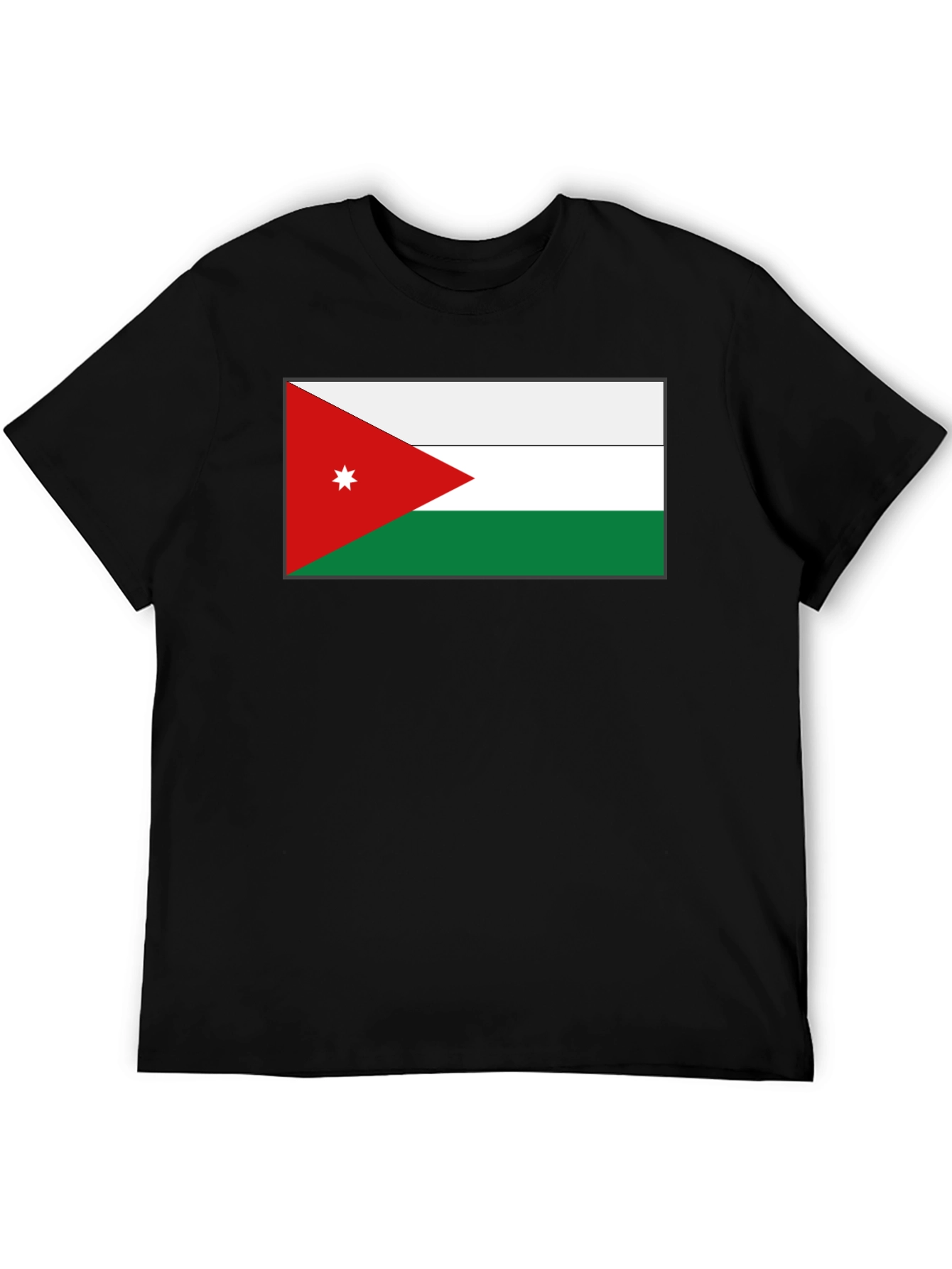 Jordan Flag T-Shirt - Black Cotton Tee