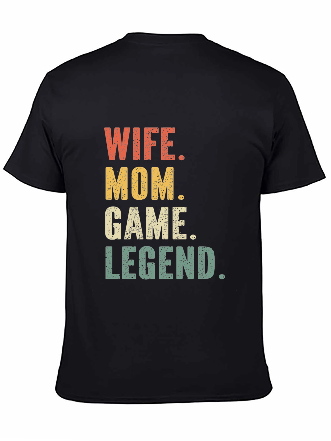 Wife Mom Game Legend T-Shirt - Black Novelty Tee