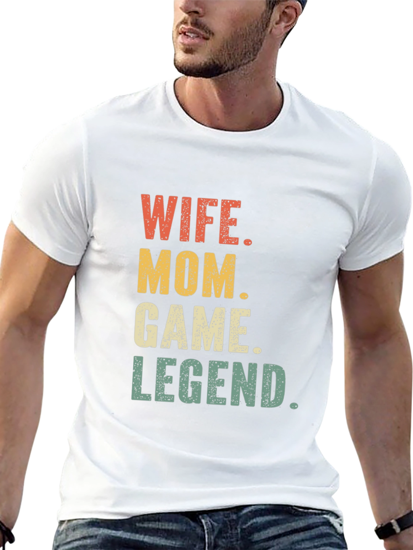 Wife Mom Game Legend T-Shirt - Black Novelty Tee