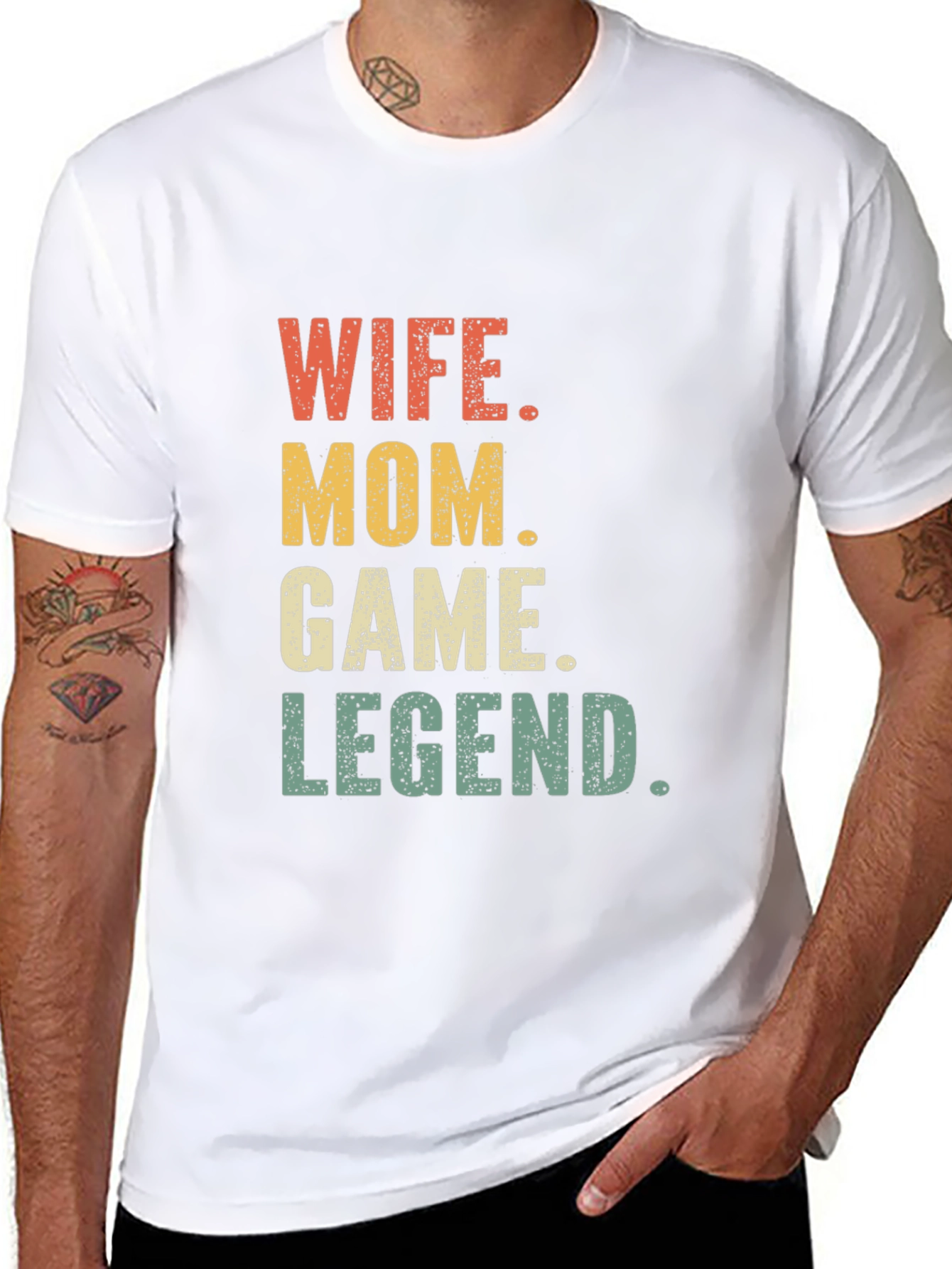 Wife Mom Game Legend T-Shirt - Black Novelty Tee