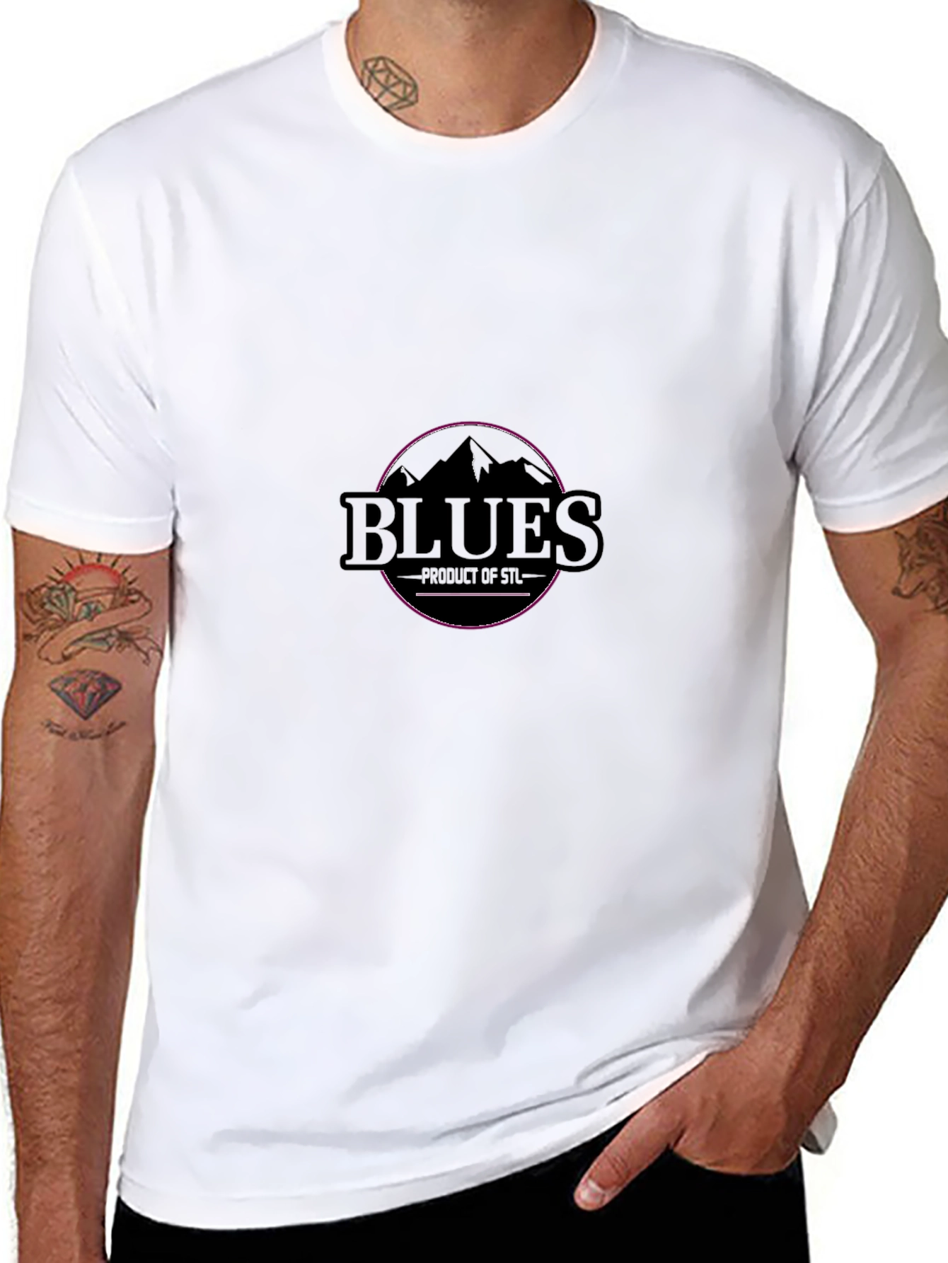 Blues Product of STL Graphic Tee - Black