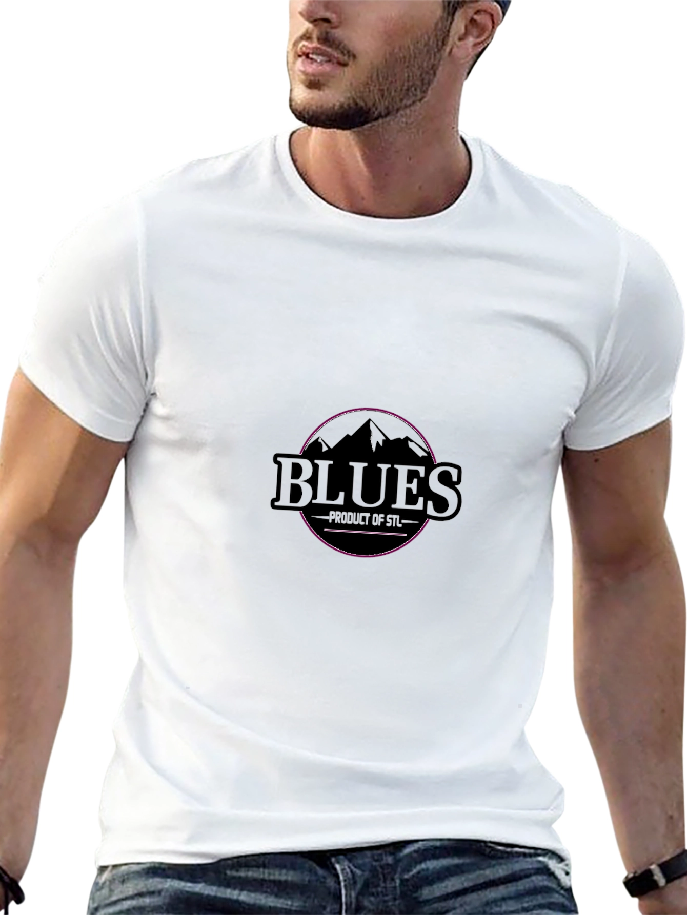 Blues Product of STL Graphic Tee - Black