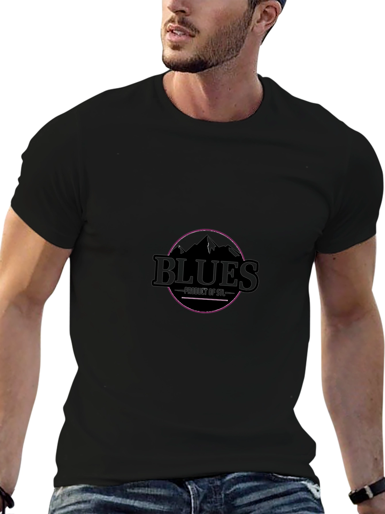 Blues Product of STL Graphic Tee - Black