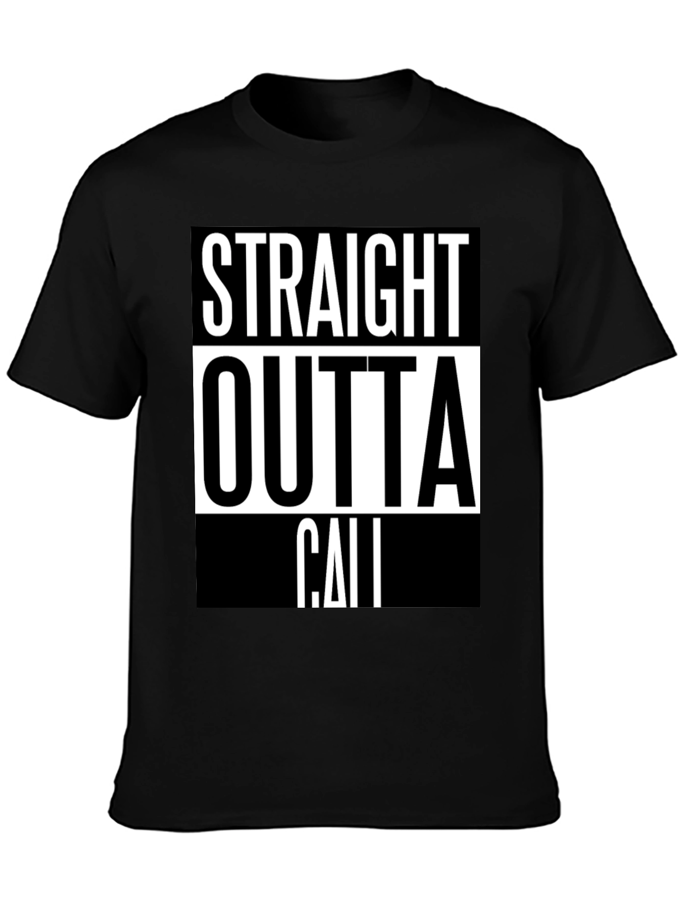 Straight Outta Cali Graphic Tee - Black