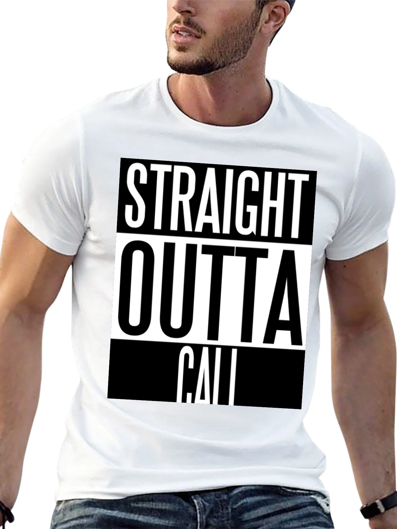 Straight Outta Cali Graphic Tee - Black