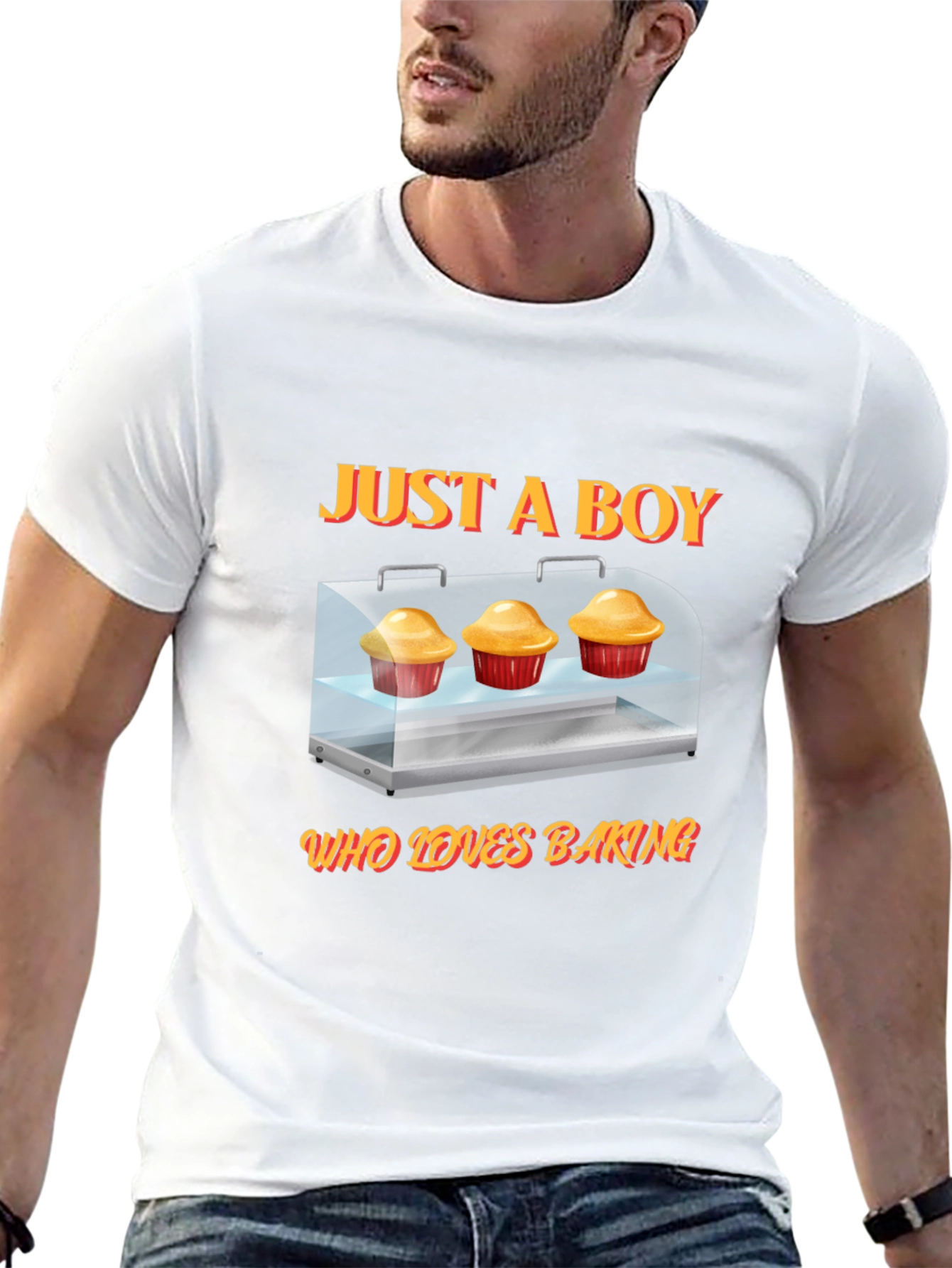 Just A Boy Who Loves Baking Graphic T-Shirt