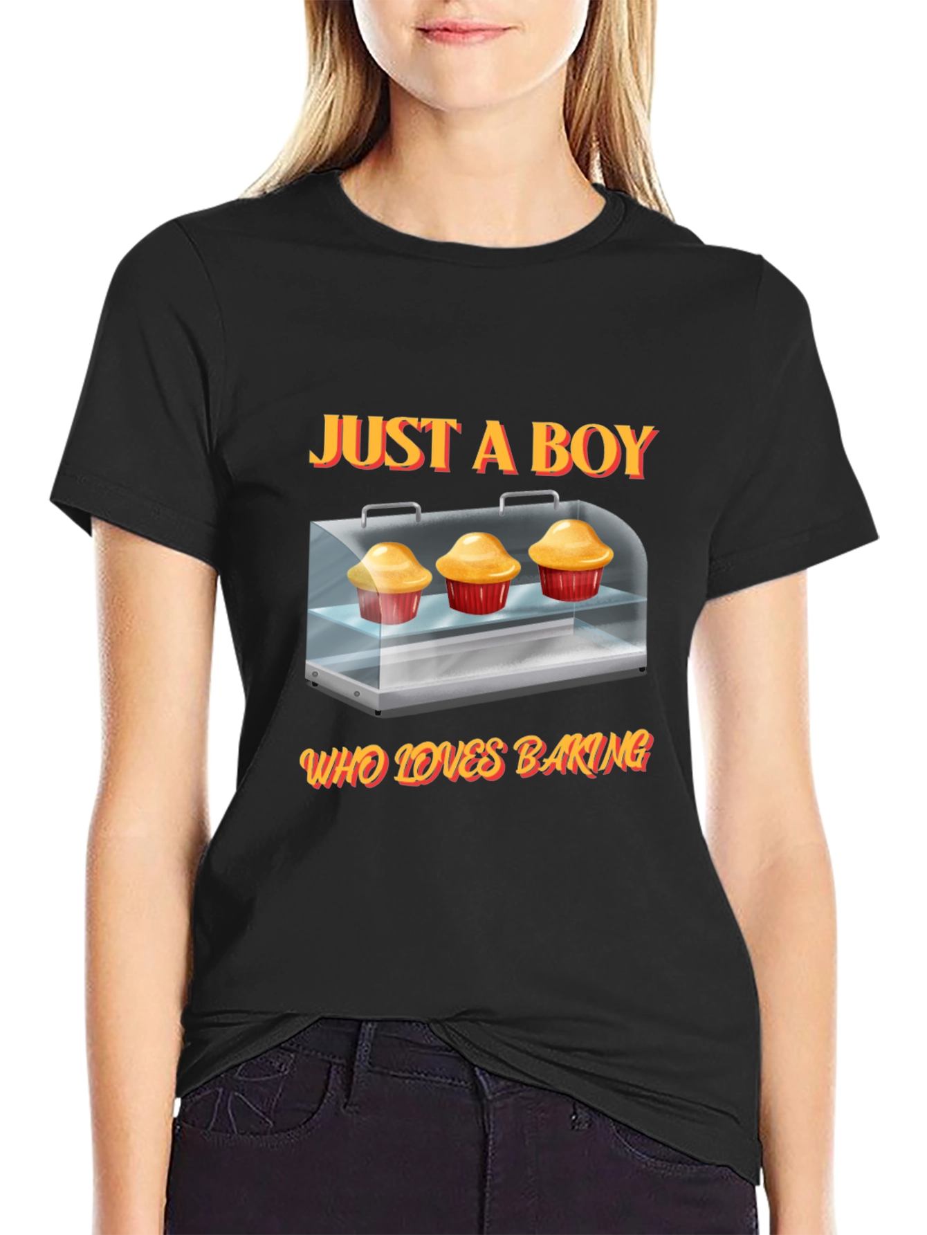 Just A Boy Who Loves Baking Graphic T-Shirt