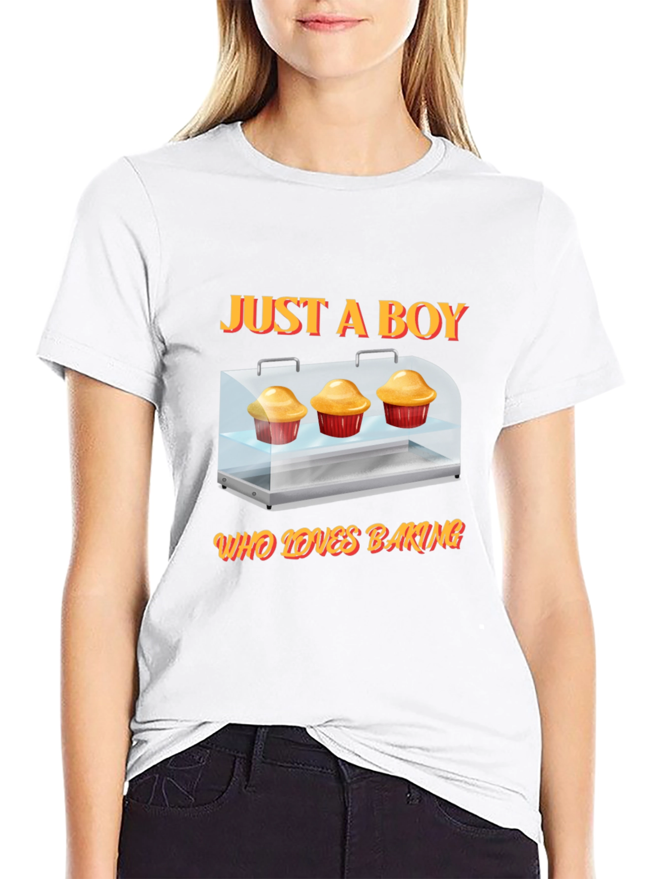 Just A Boy Who Loves Baking Graphic T-Shirt