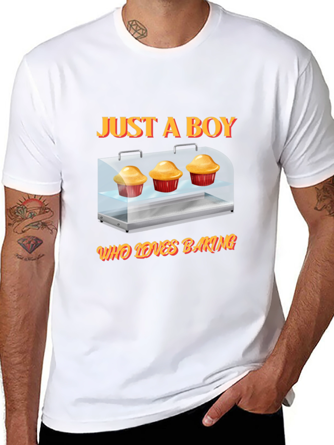 Just A Boy Who Loves Baking Graphic T-Shirt