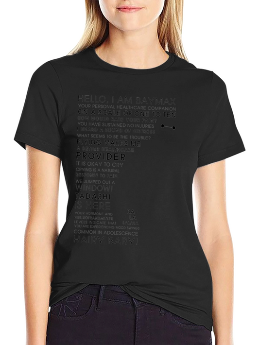 Baymax Quote T-Shirt - Healthcare Companion Tee