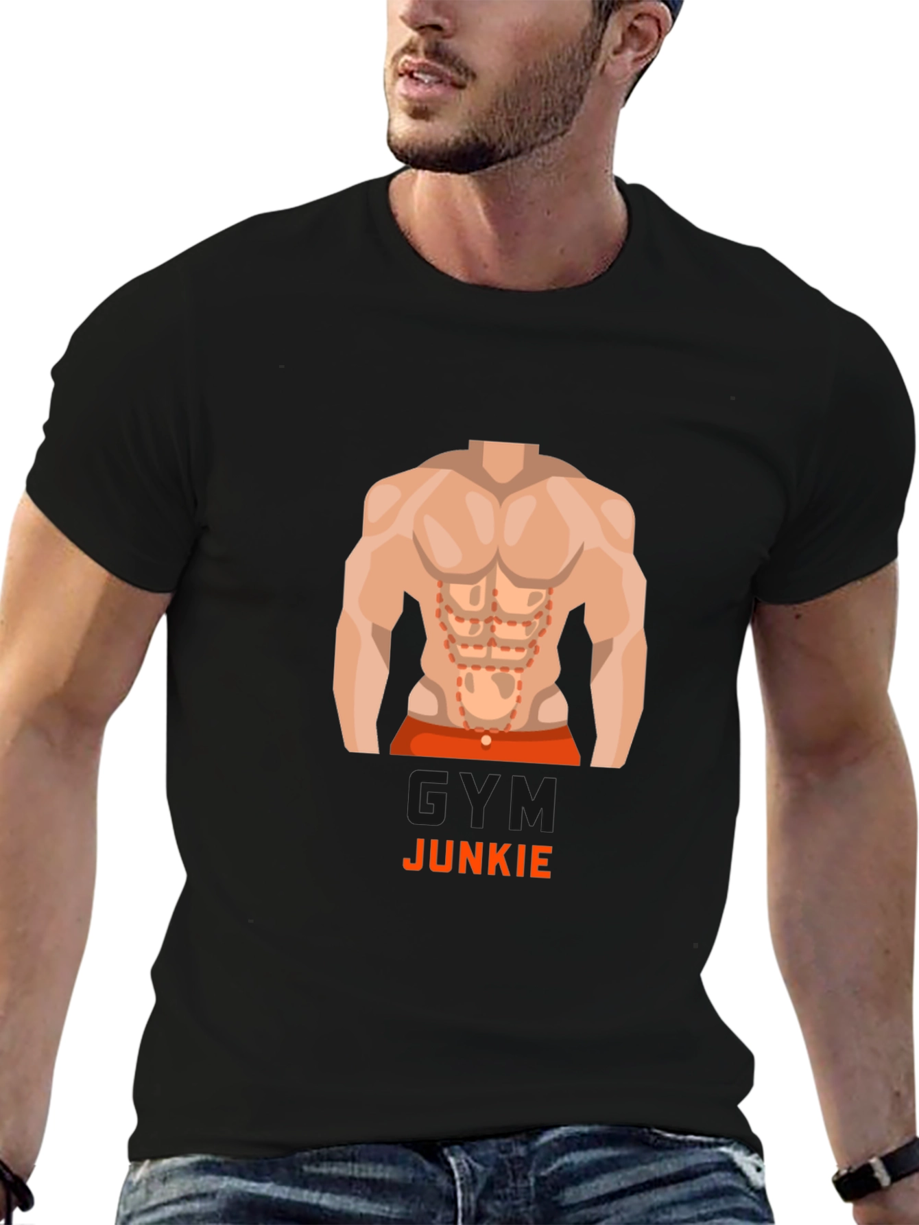 Gym Junkie Graphic Tee - Fitness Enthusiast T-Shirt