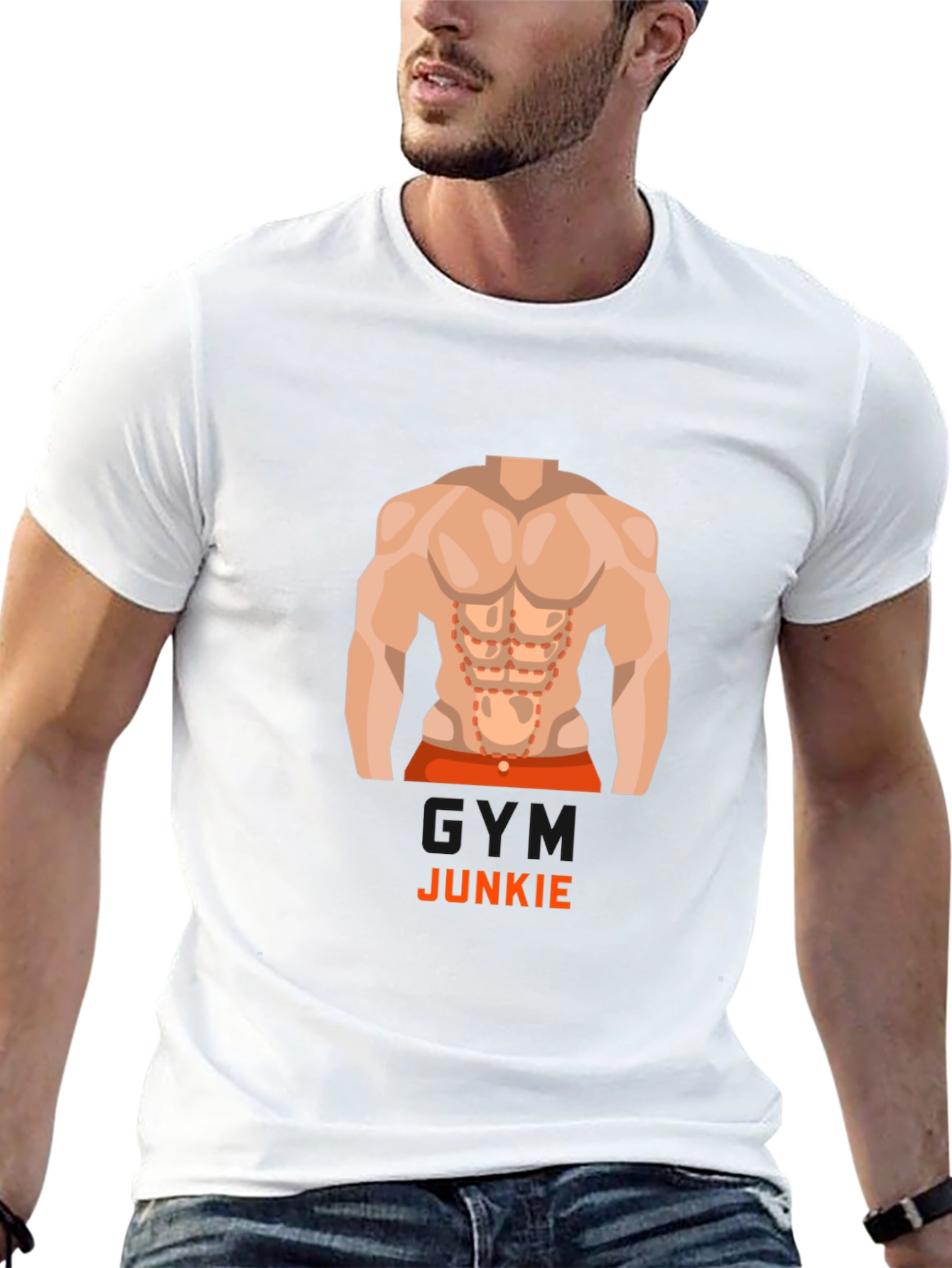 Gym Junkie Graphic Tee - Fitness Enthusiast T-Shirt