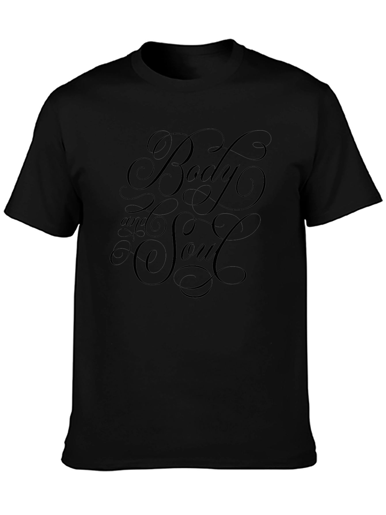 Body and Soul Graphic Tee - Stylish Black T-Shirt