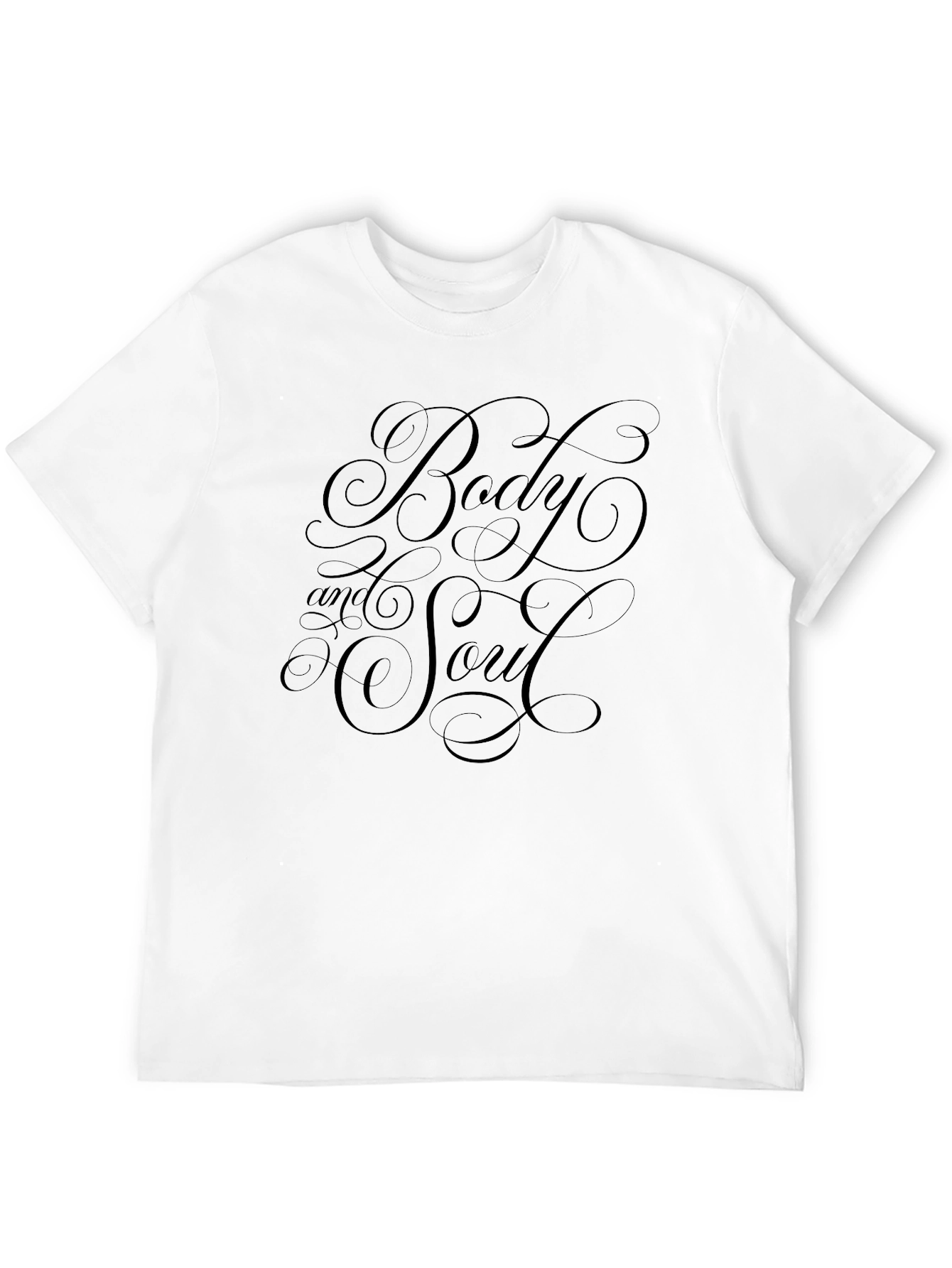 Body and Soul Graphic Tee - Stylish Black T-Shirt