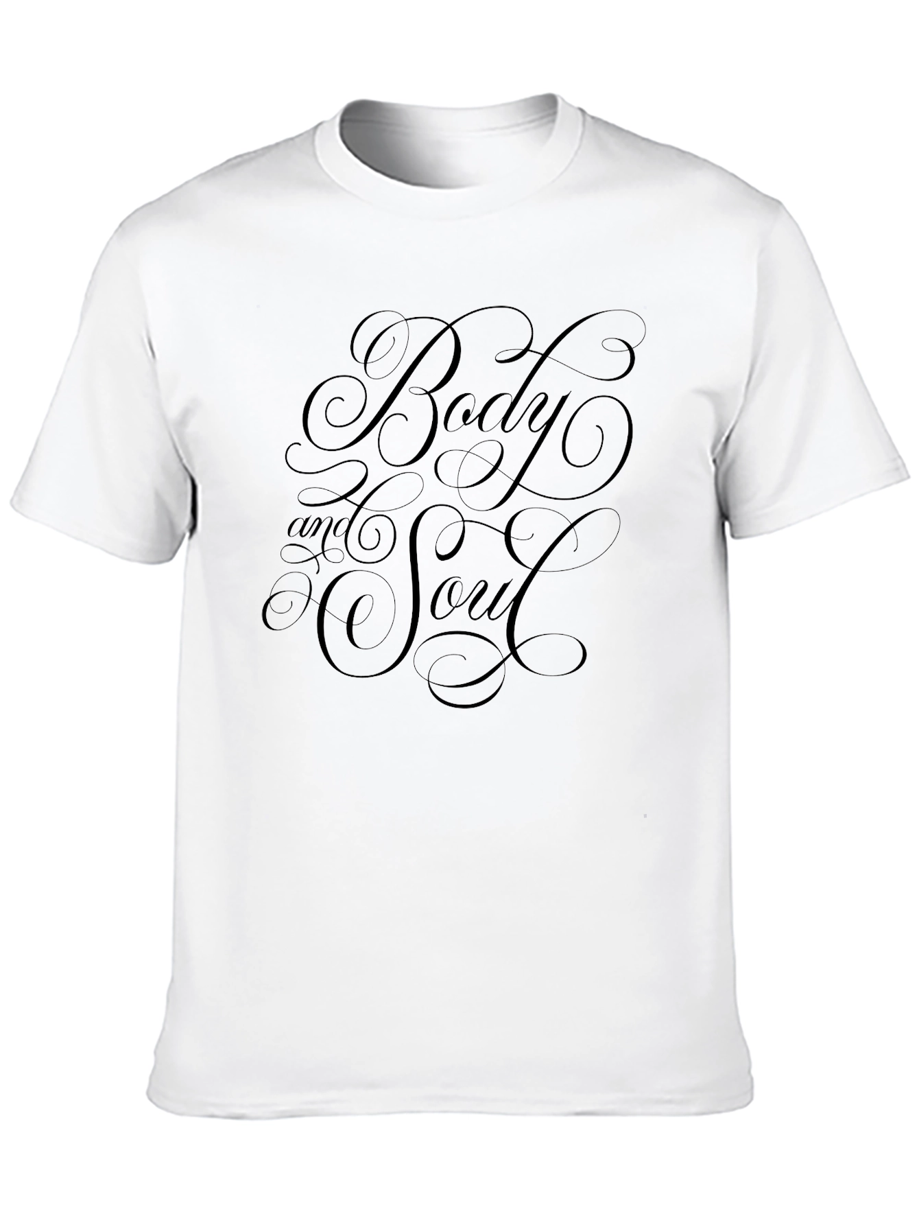 Body and Soul Graphic Tee - Stylish Black T-Shirt