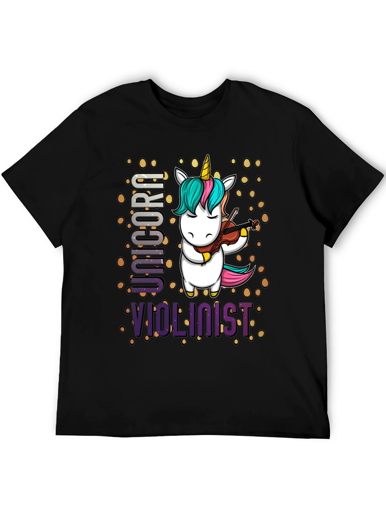 Unicorn Violinist Graphic T-Shirt