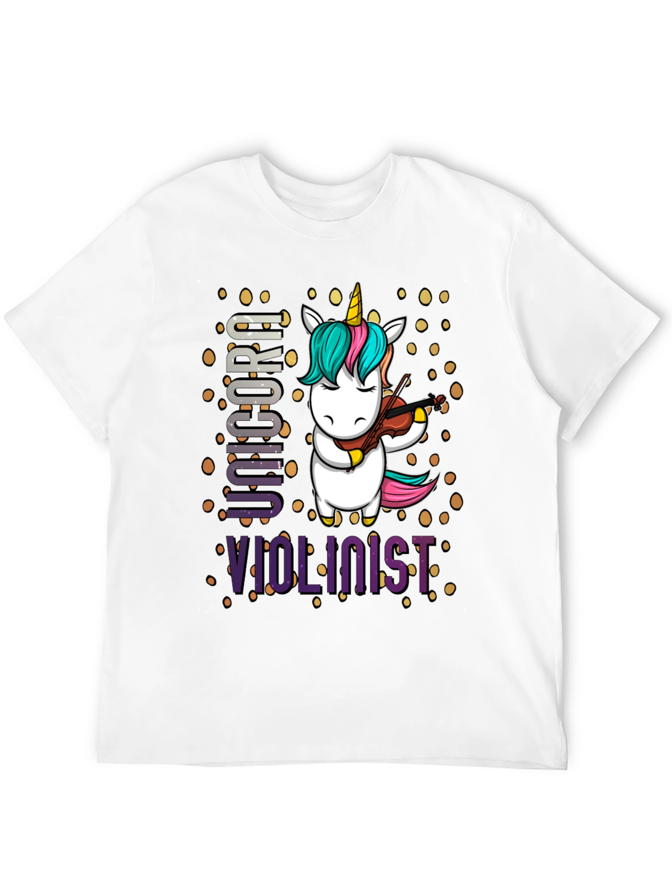 Unicorn Violinist Graphic T-Shirt
