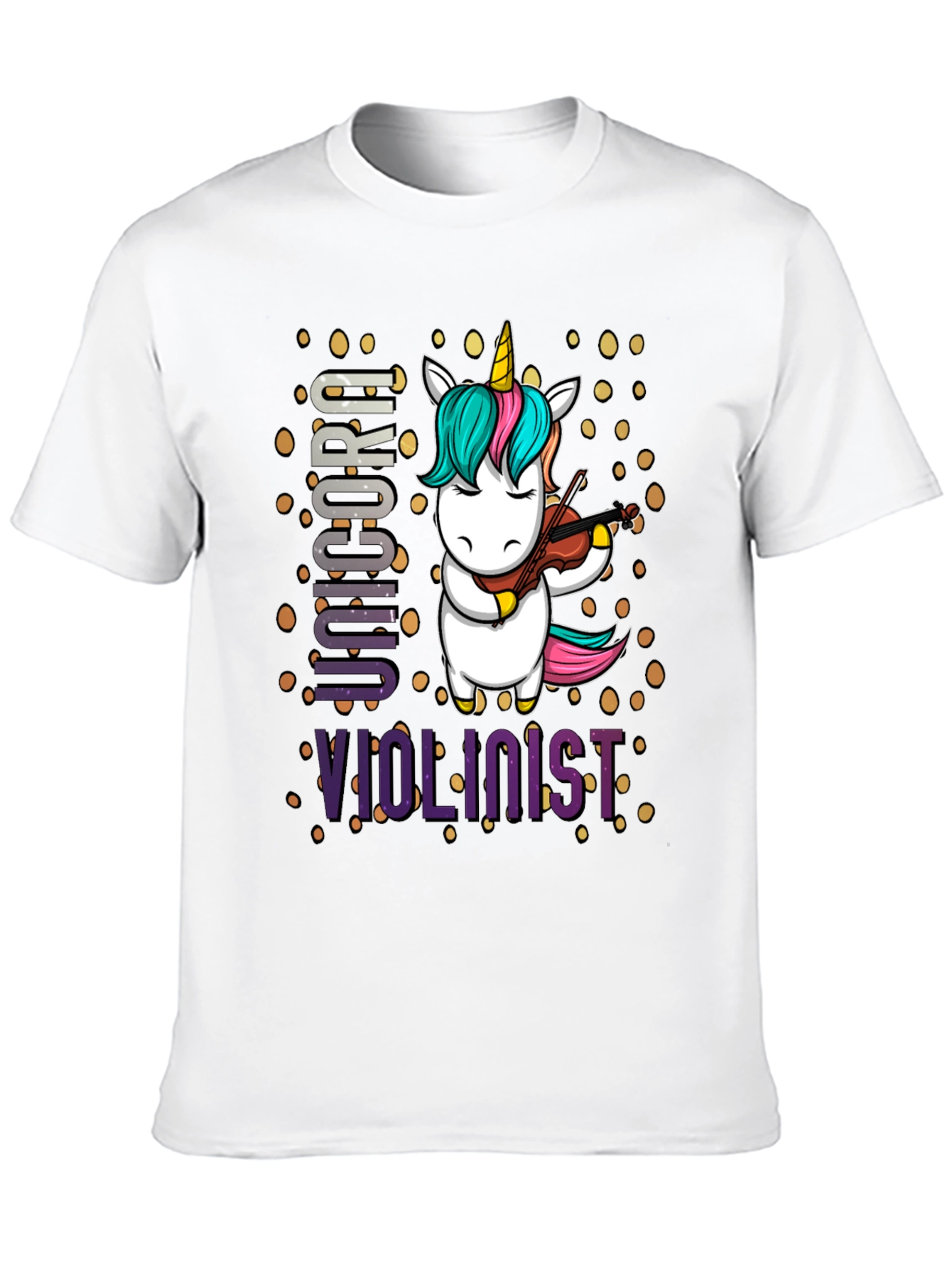 Unicorn Violinist Graphic T-Shirt