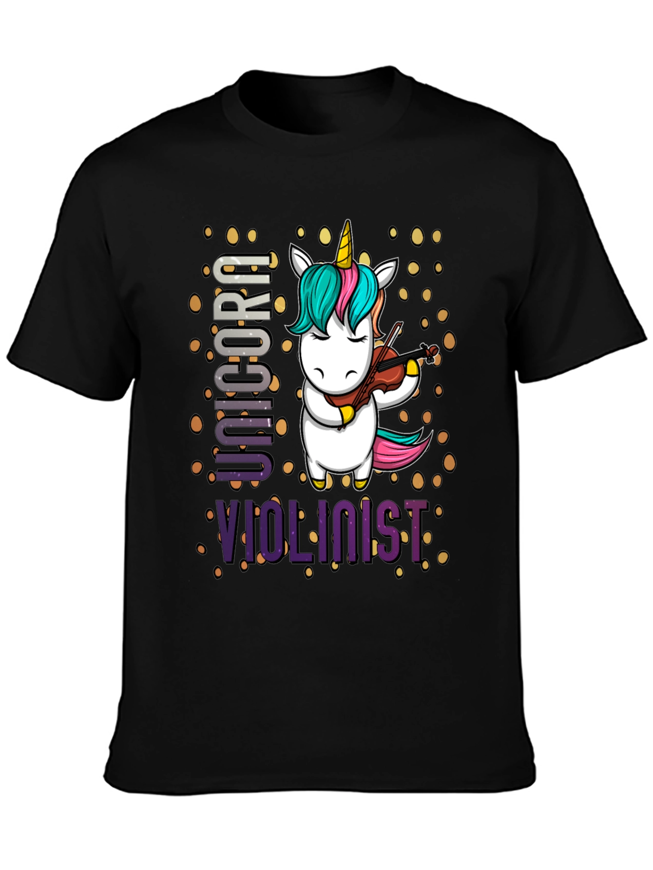 Unicorn Violinist Graphic T-Shirt