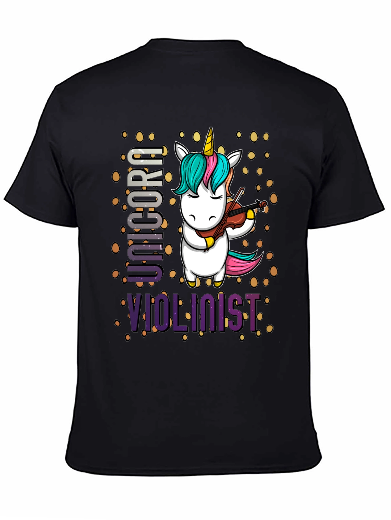 Unicorn Violinist Graphic T-Shirt