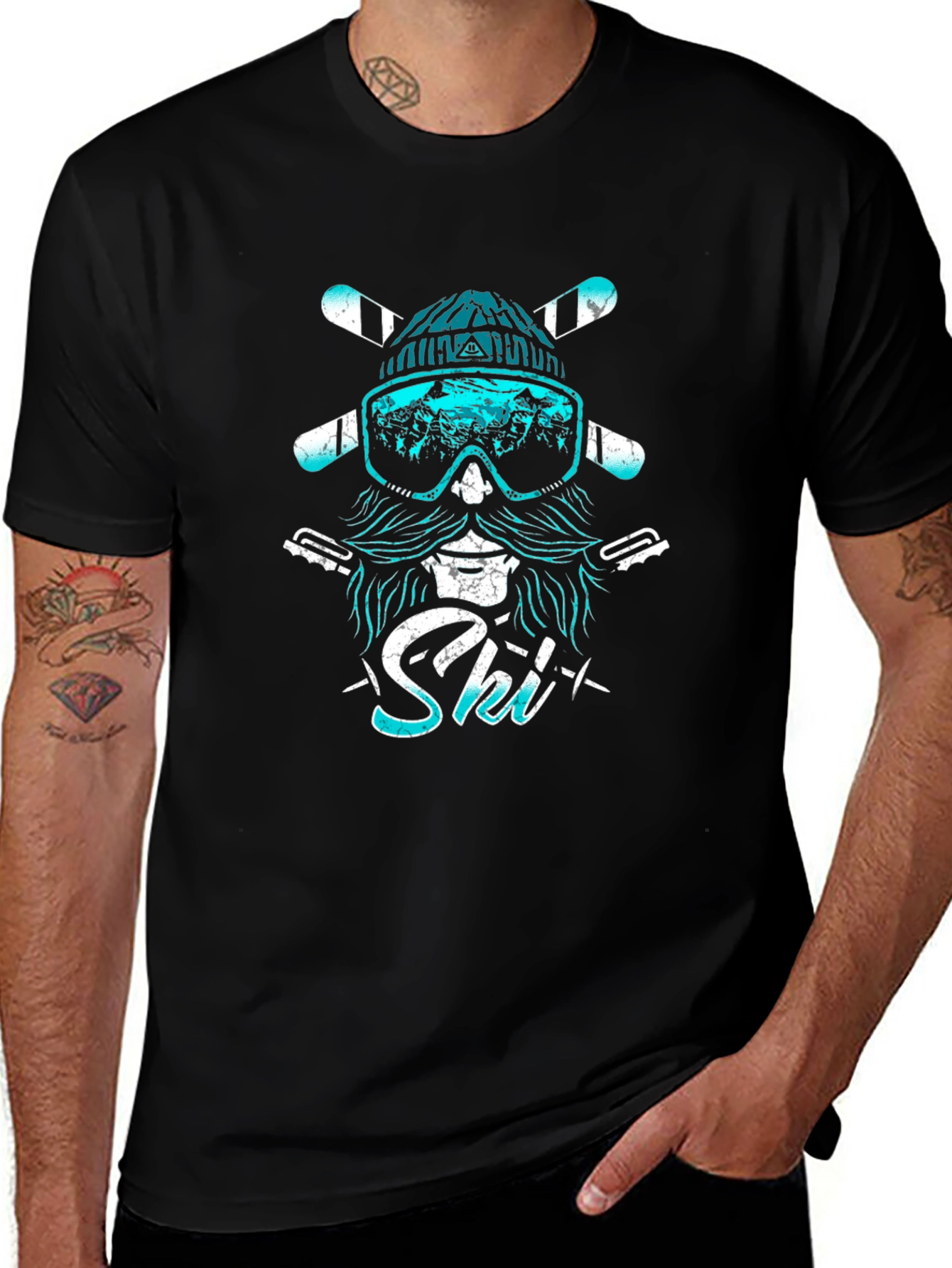 Cool Ski Beard T-Shirt