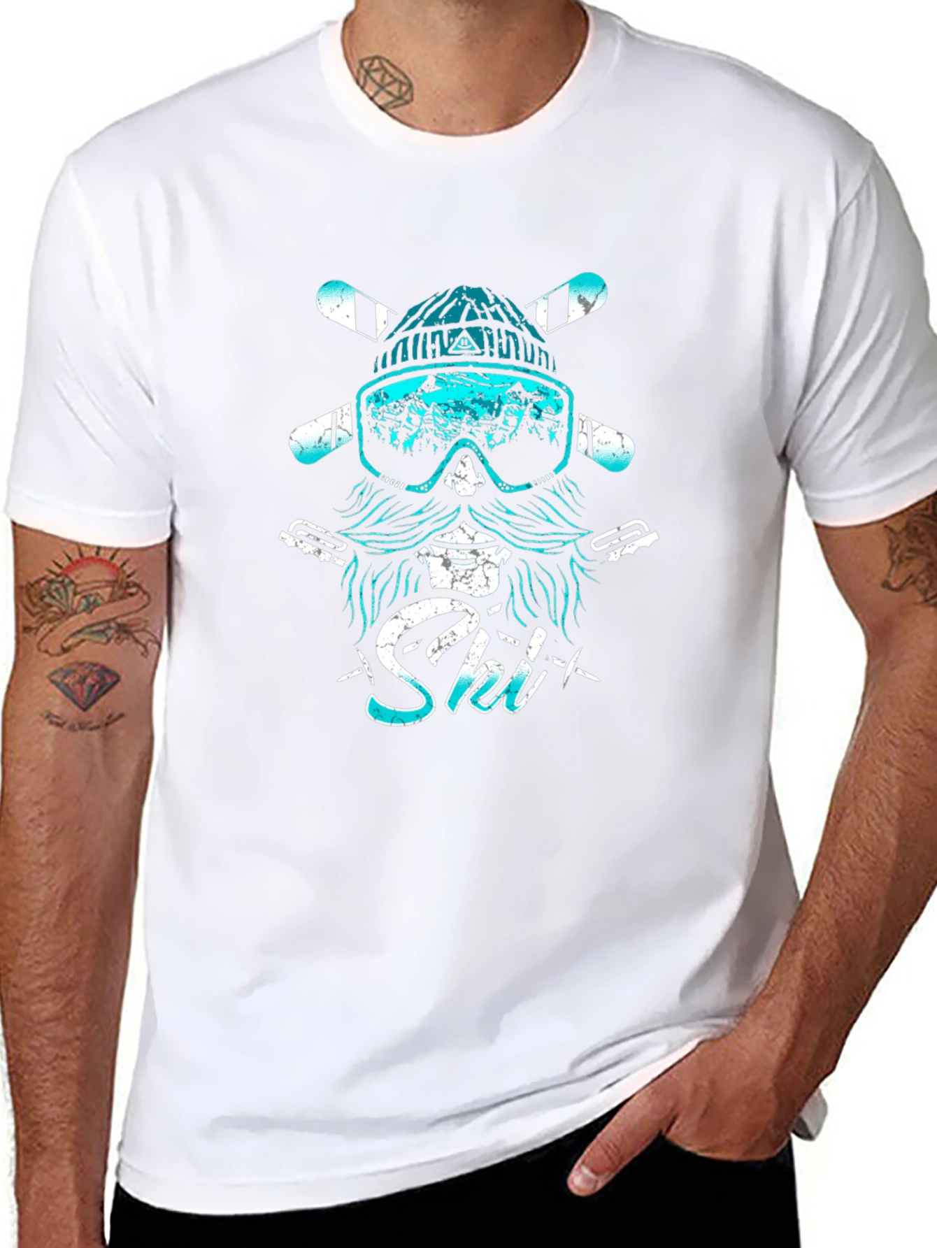 Cool Ski Beard T-Shirt