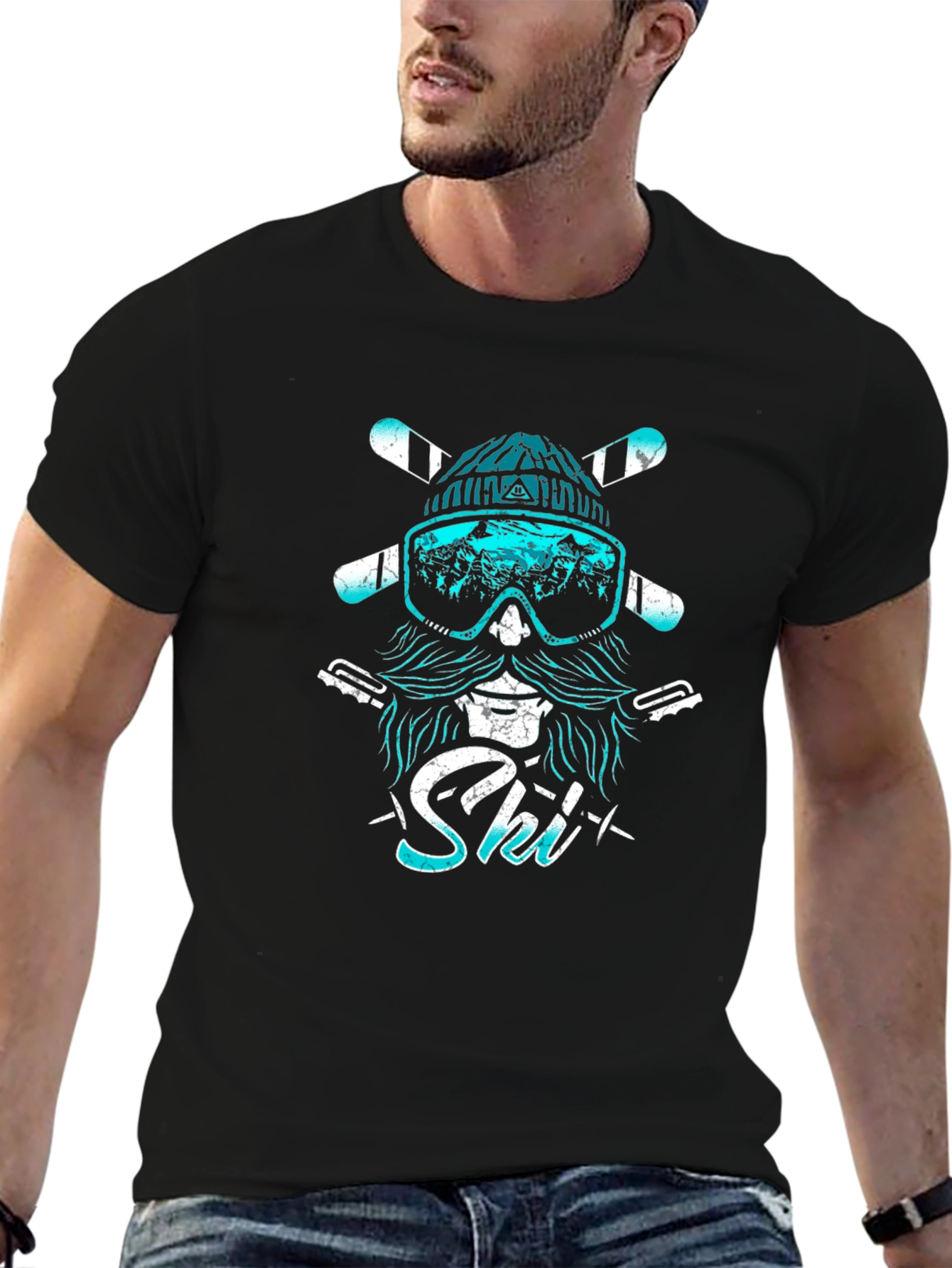 Cool Ski Beard T-Shirt