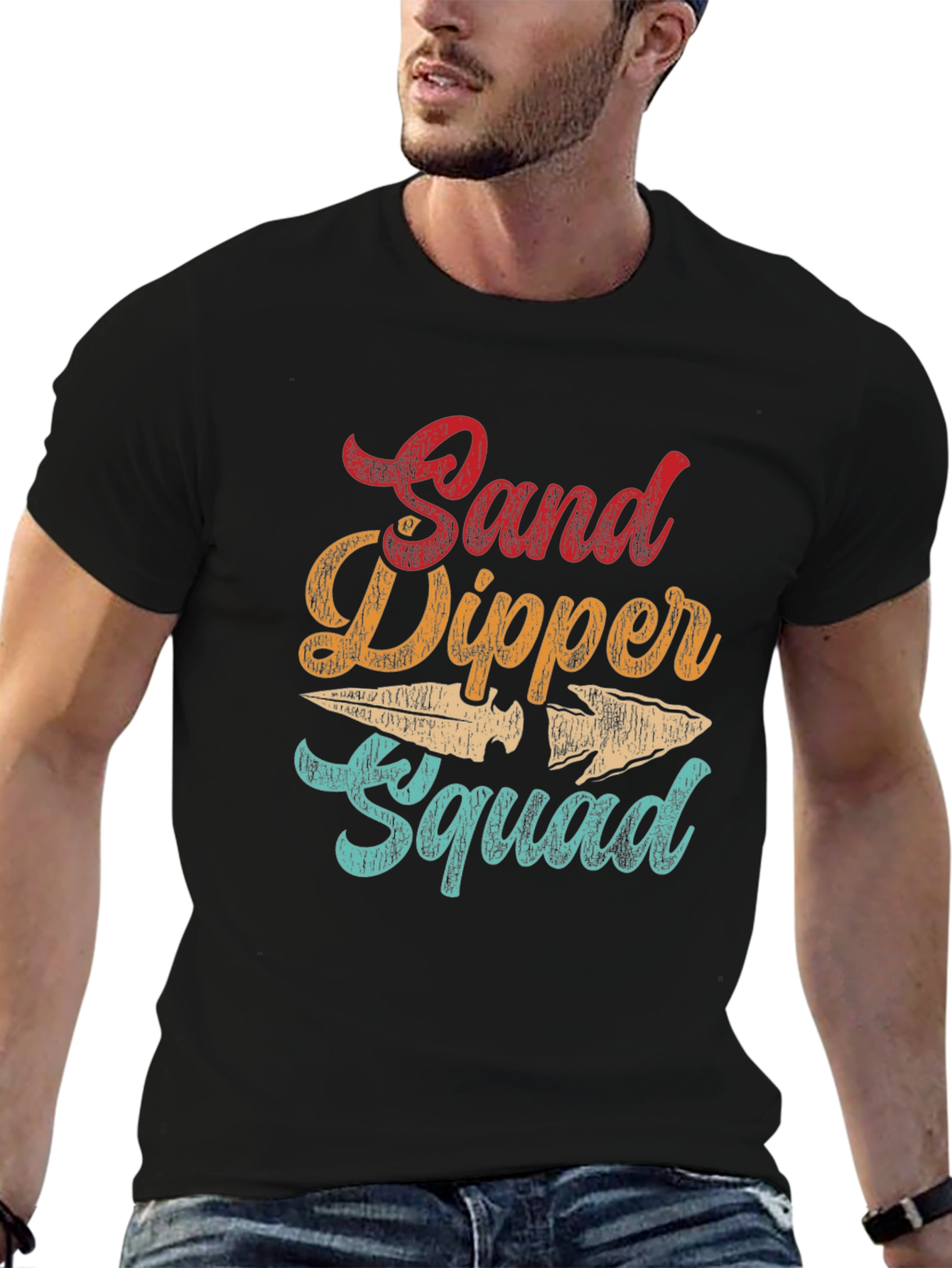 Sand Dipper Squad T-Shirt Retro Design