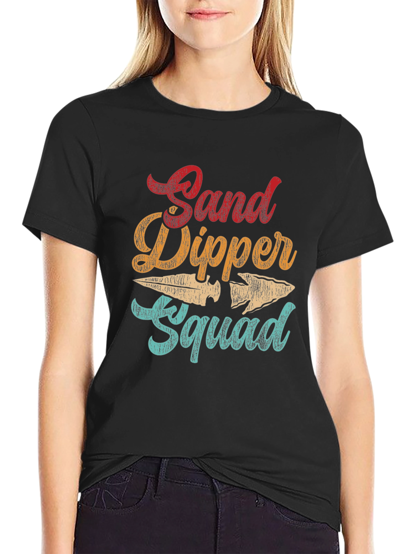 Sand Dipper Squad T-Shirt Retro Design