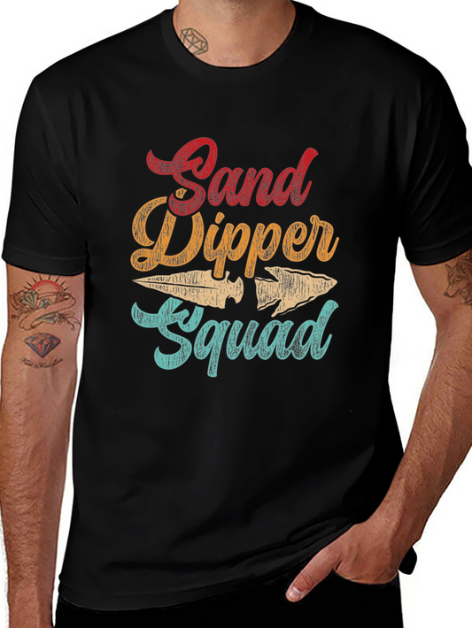 Sand Dipper Squad T-Shirt Retro Design