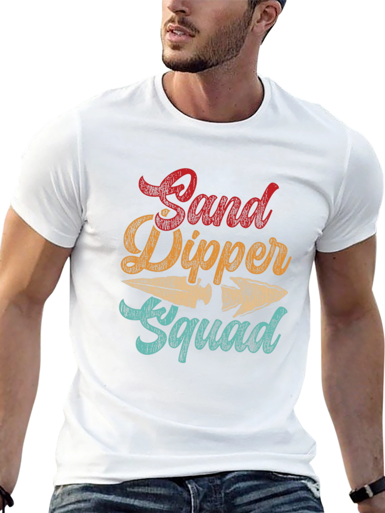 Sand Dipper Squad T-Shirt Retro Design
