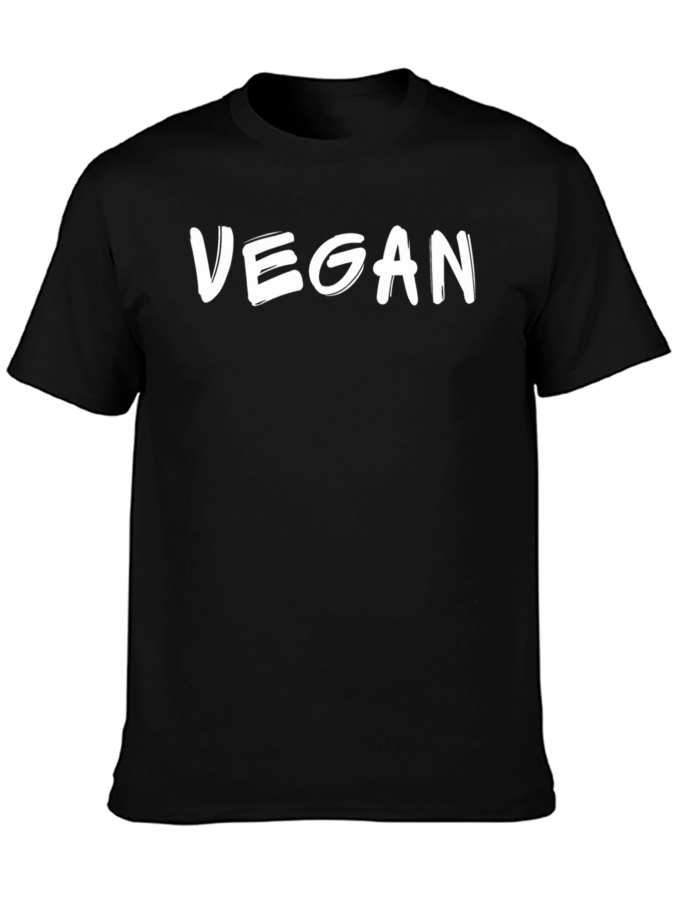 Vegan Black T-Shirt - Stylish and Comfortable