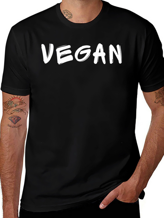 Vegan Black T-Shirt - Stylish and Comfortable