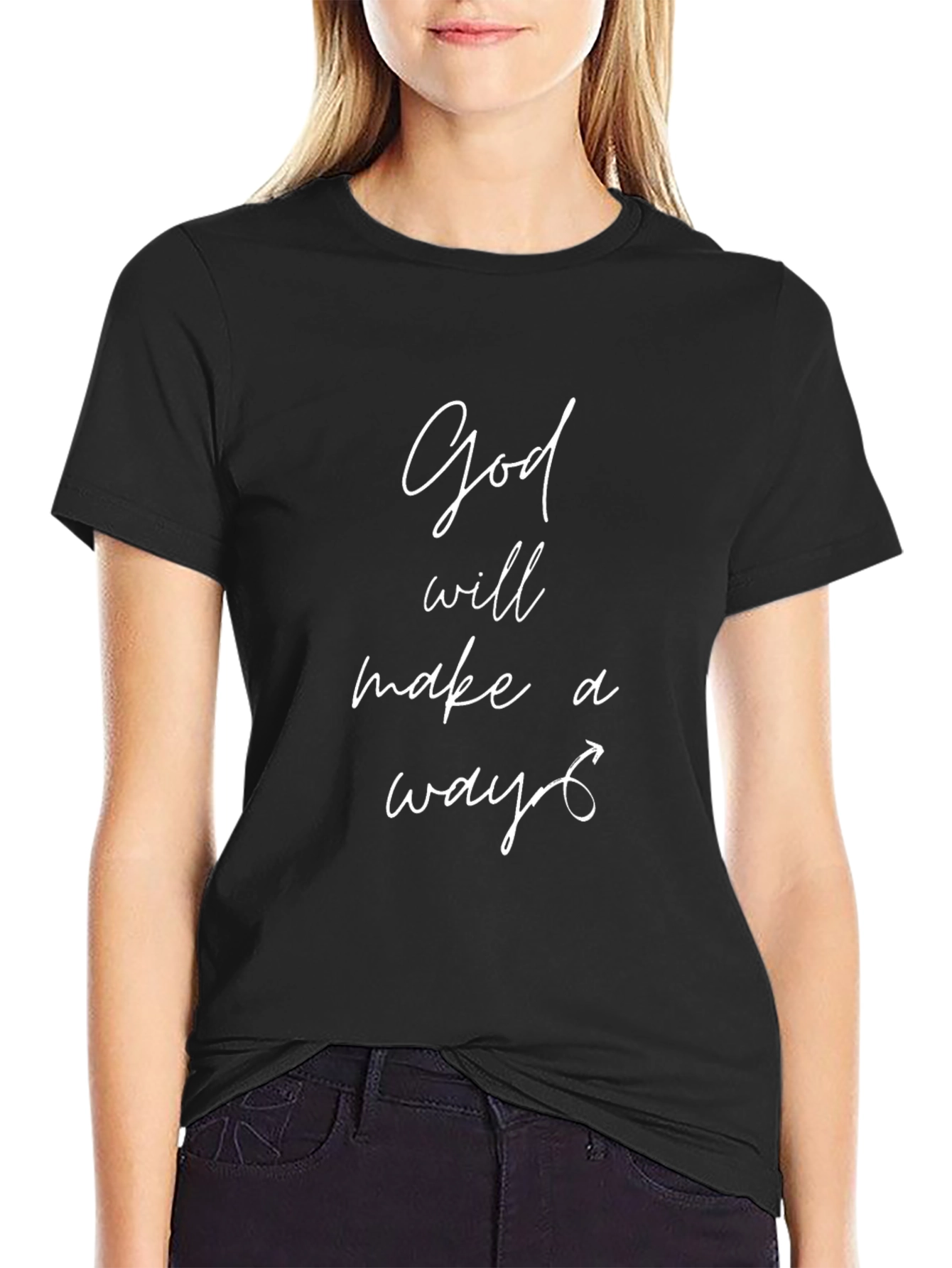 God Will Make a Way Black T-Shirt