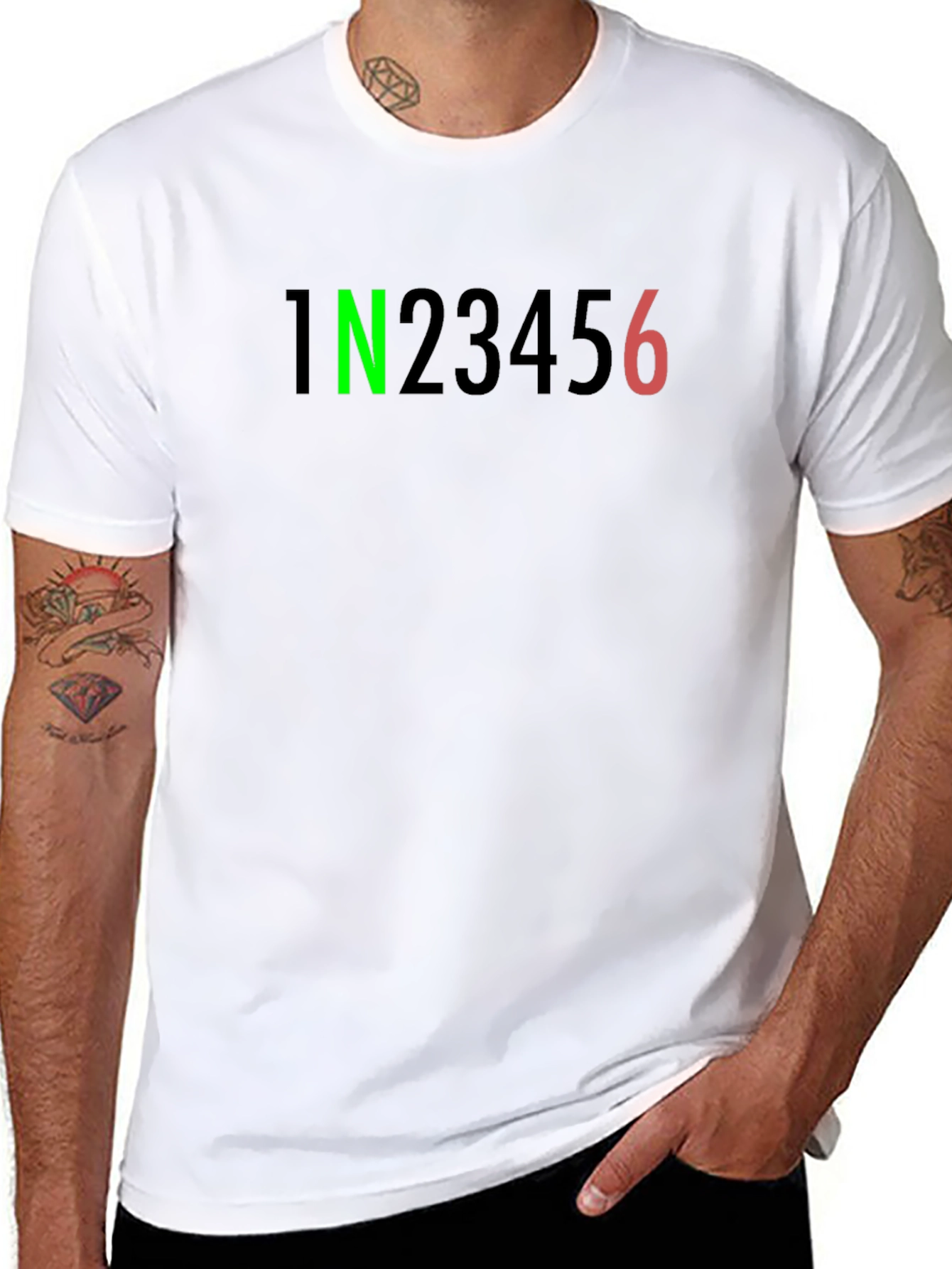 Motorcycle Gear Shift T-Shirt - 1N23456