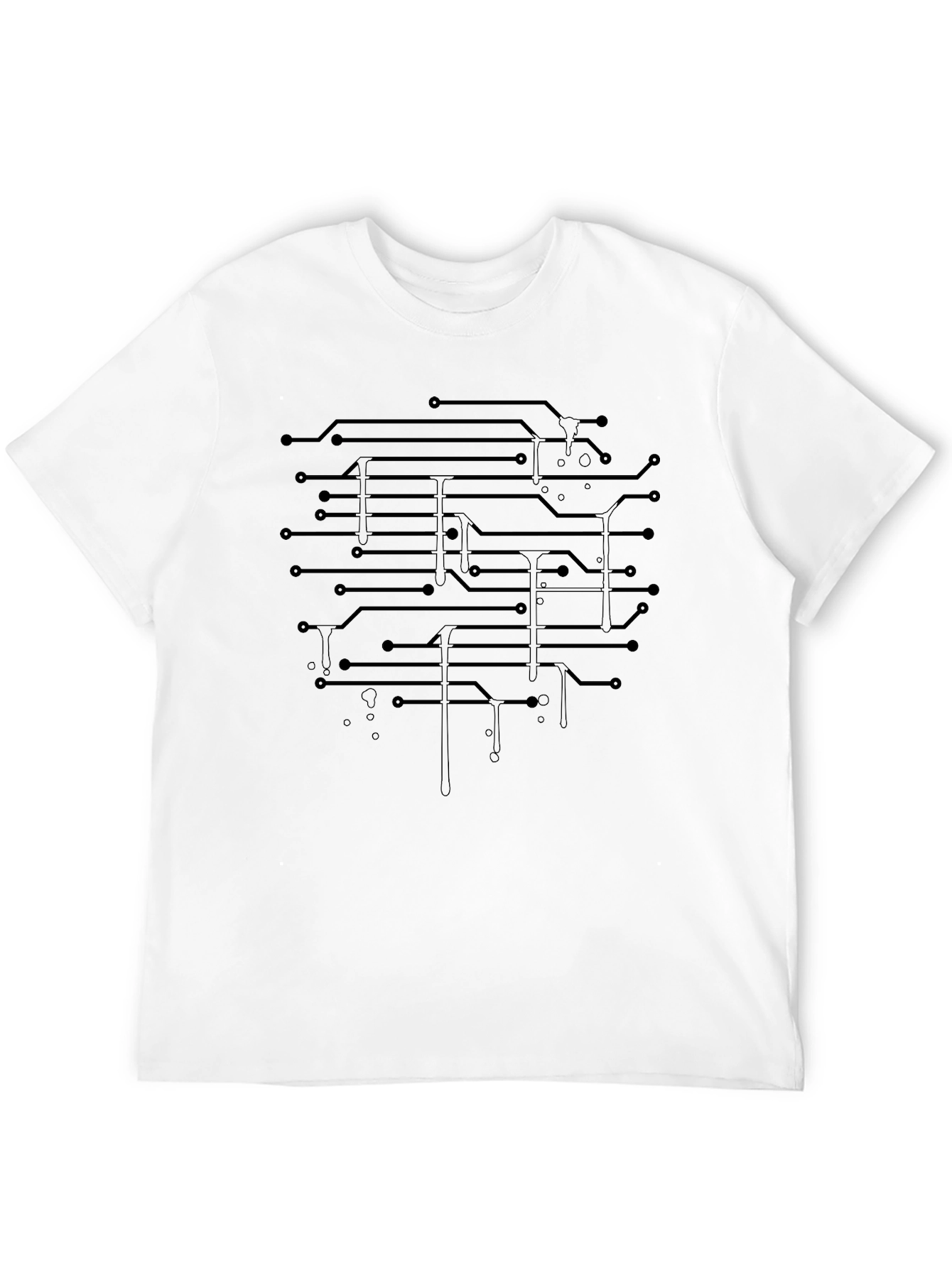 Circuit Board Graphic Tee - Cool Tech Style