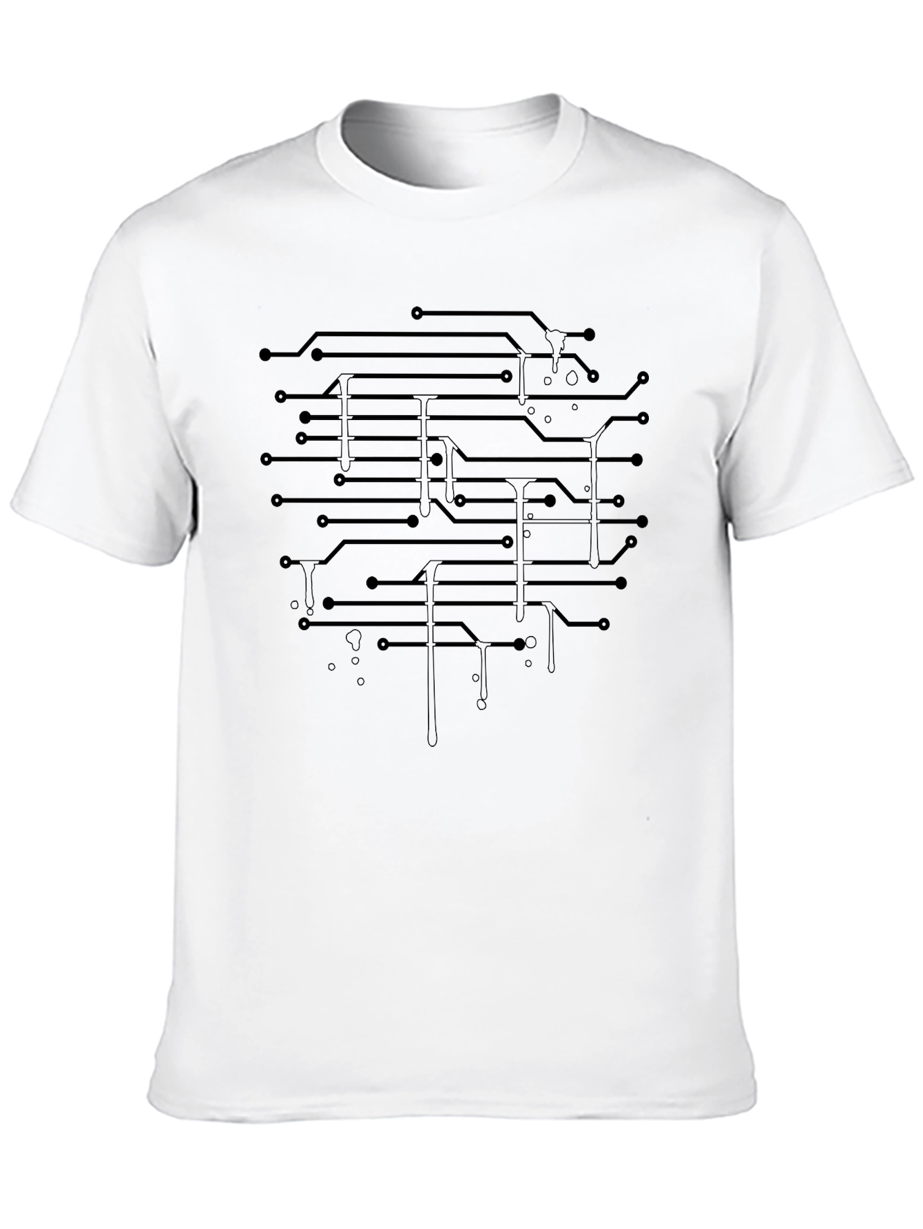 Circuit Board Graphic Tee - Cool Tech Style