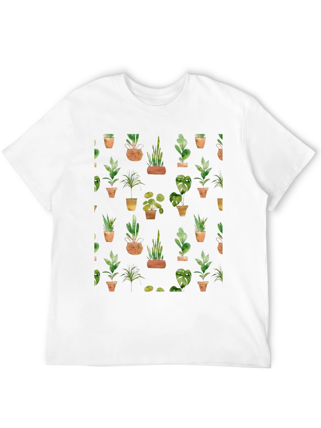 Plant Print T-Shirt