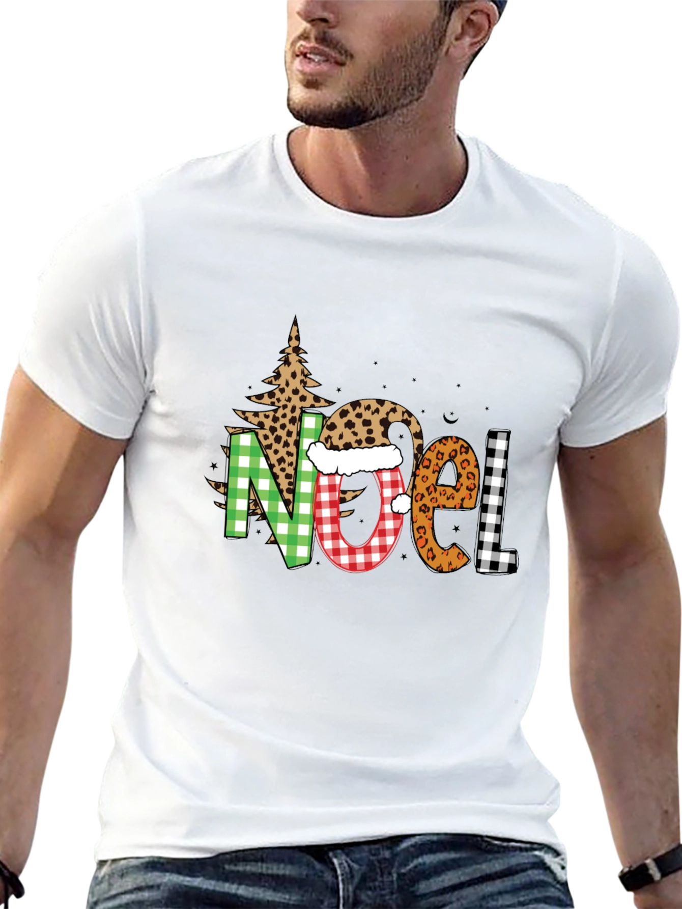 Festive NOEL Graphic Tee - Christmas Holiday Shirt
