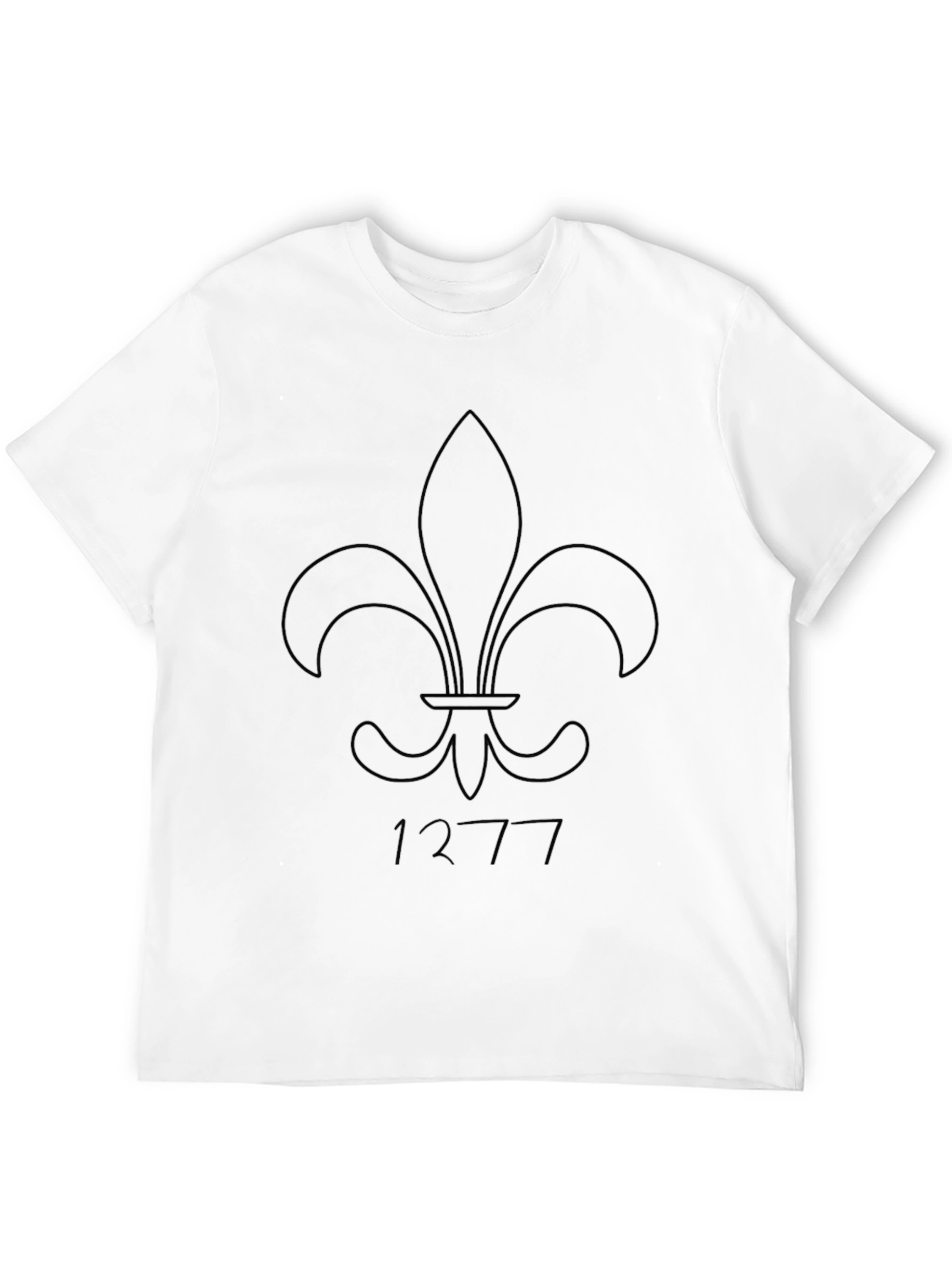 Fleur-de-lis Black Graphic Tee