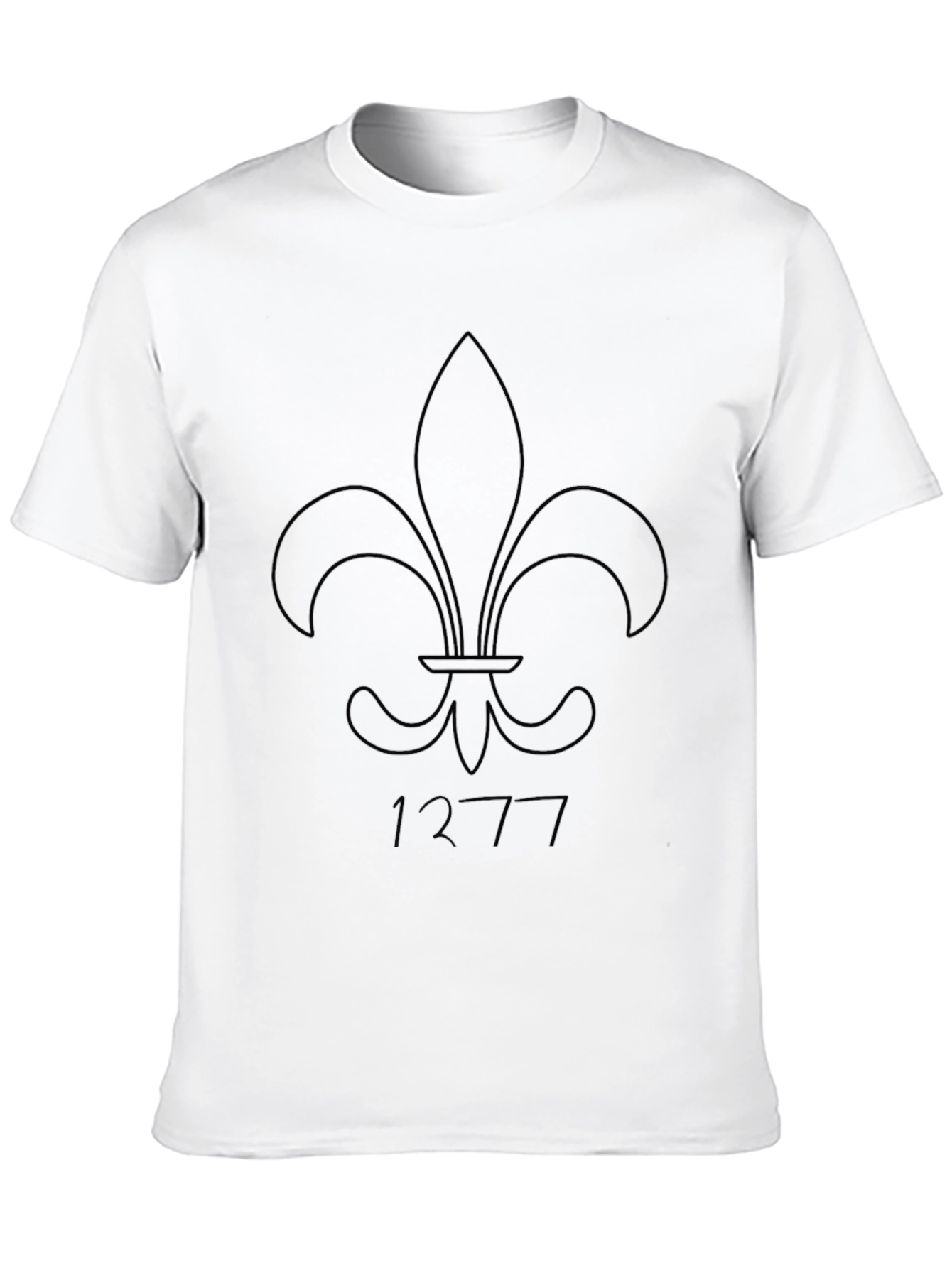 Fleur-de-lis Black Graphic Tee