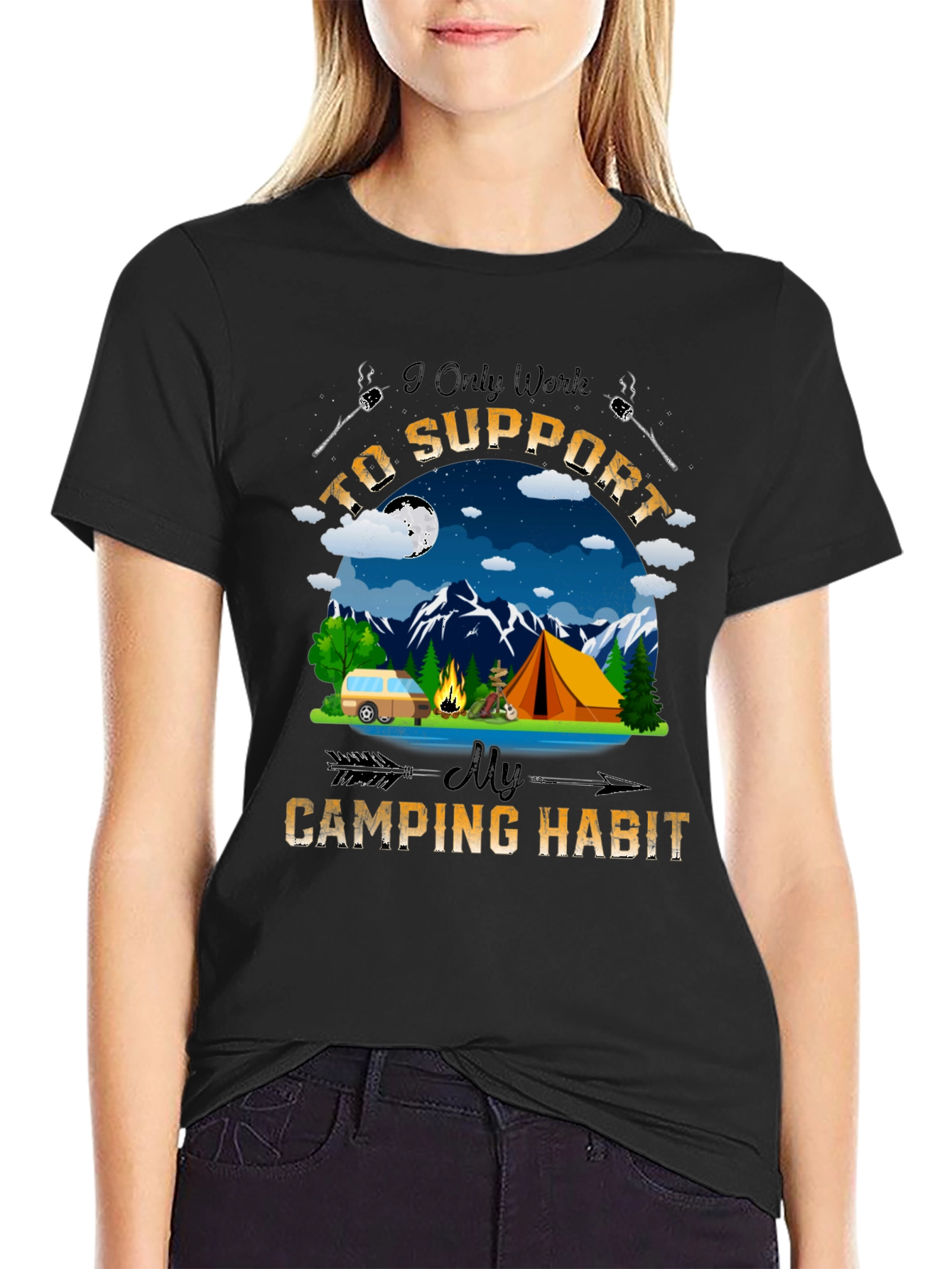 Camping Habit Tee
