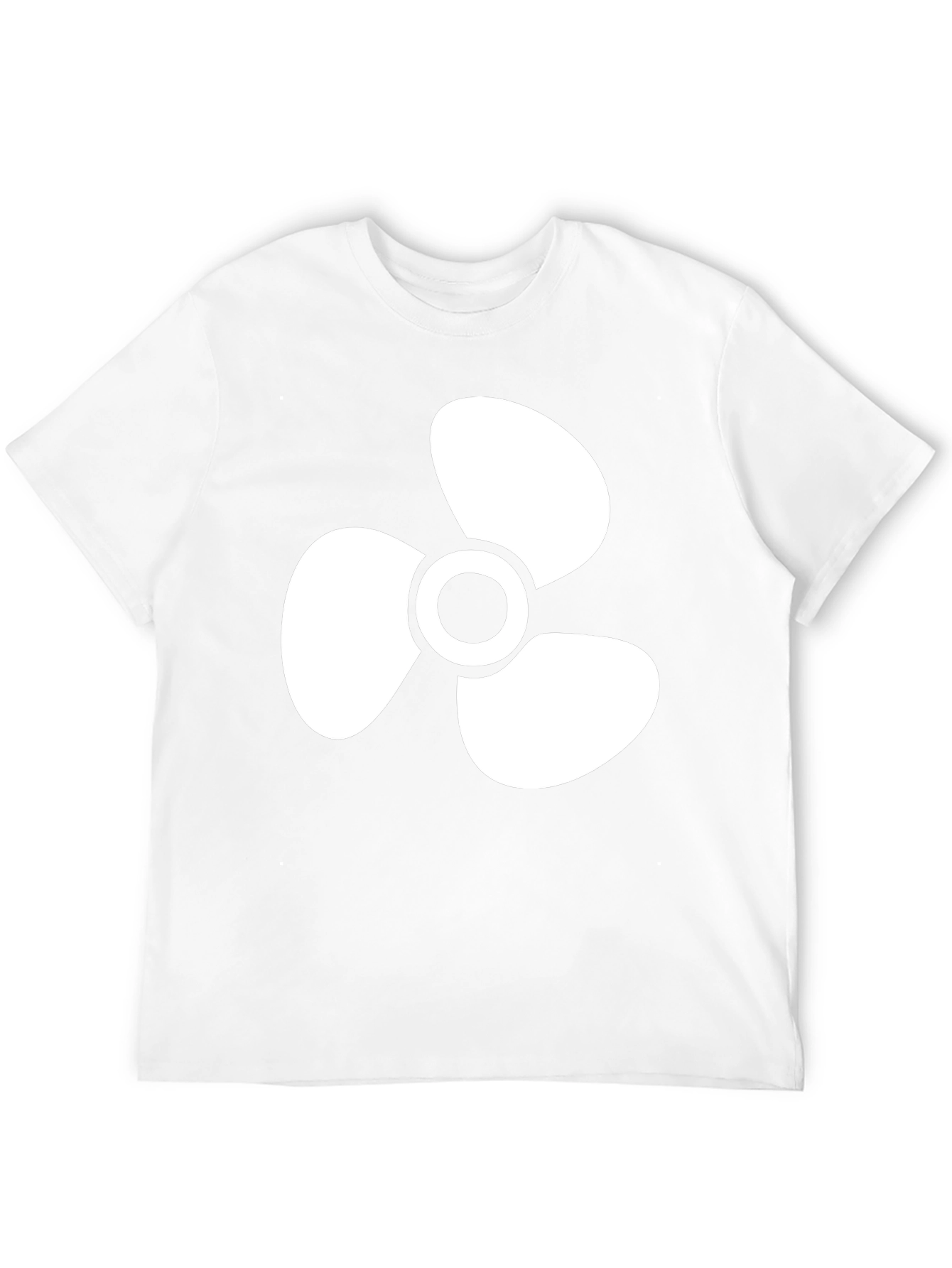Propeller Graphic Tee - Cool Black Cotton Shirt