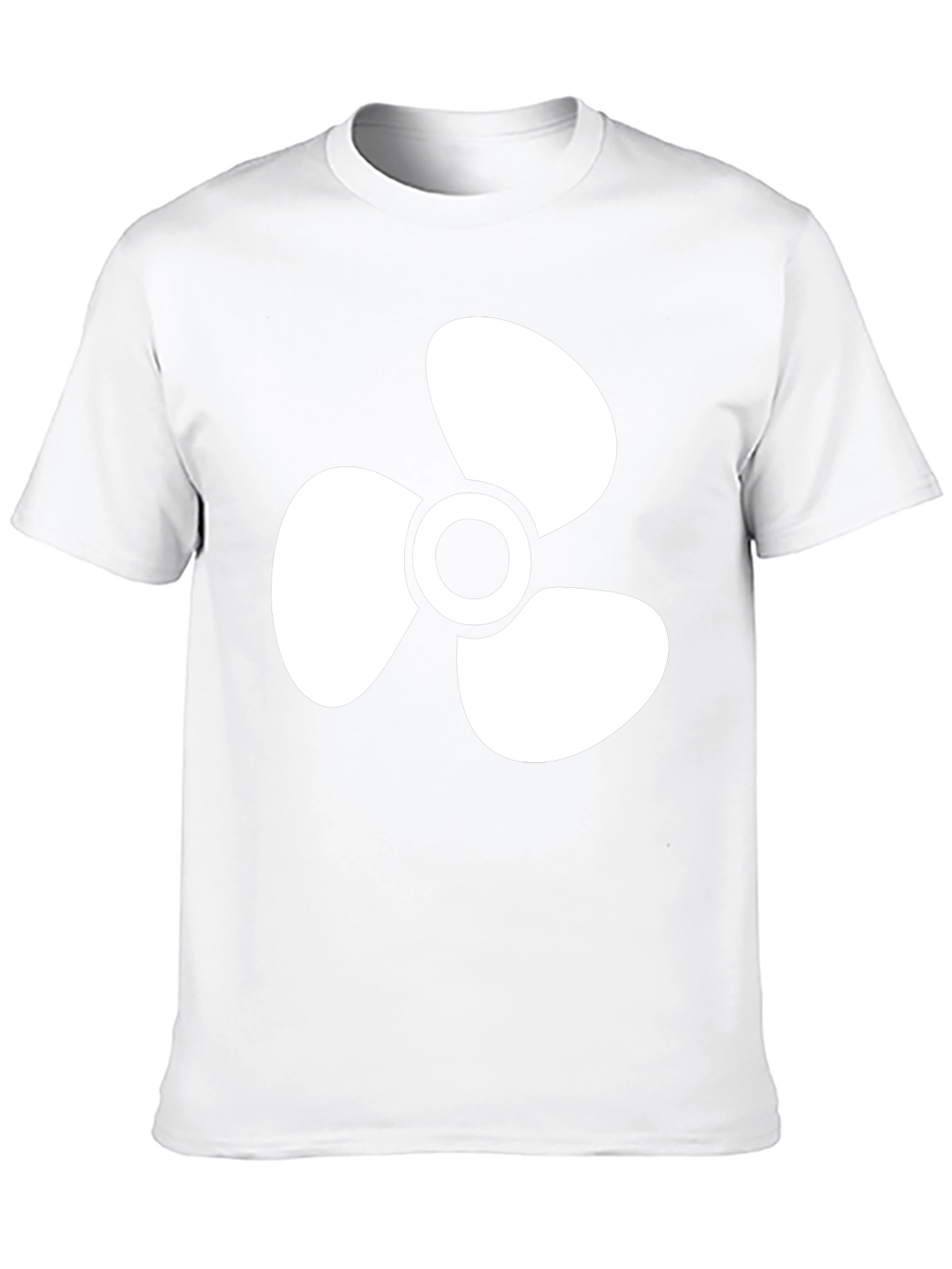 Propeller Graphic Tee - Cool Black Cotton Shirt