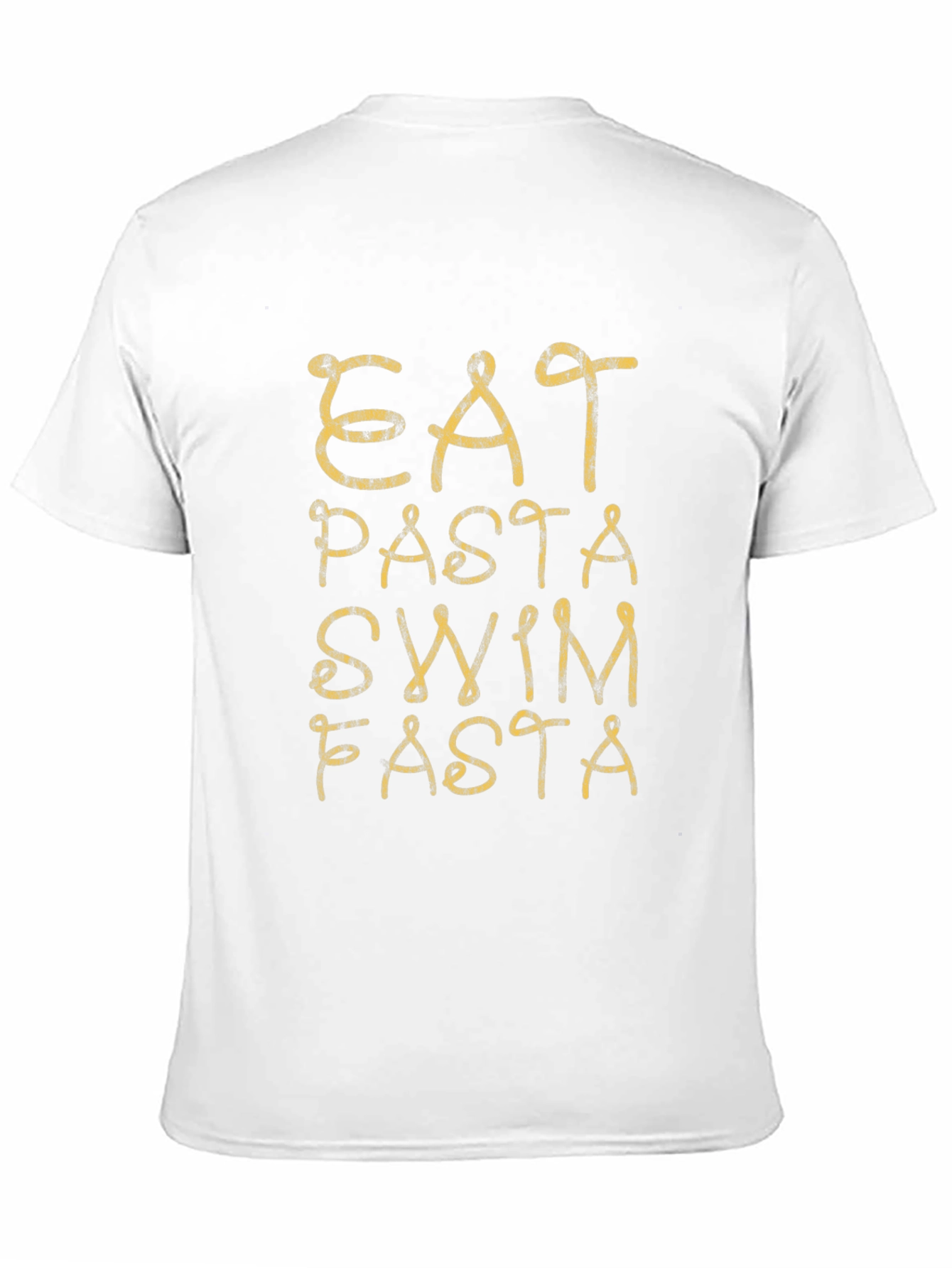 Eat Pasta Swim Fasta Black T-Shirt