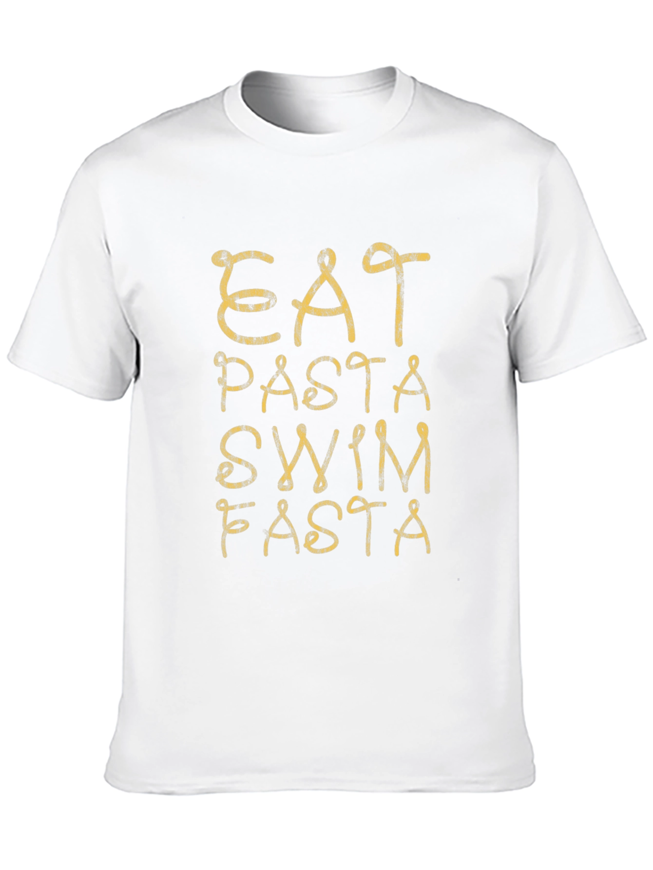 Eat Pasta Swim Fasta Black T-Shirt